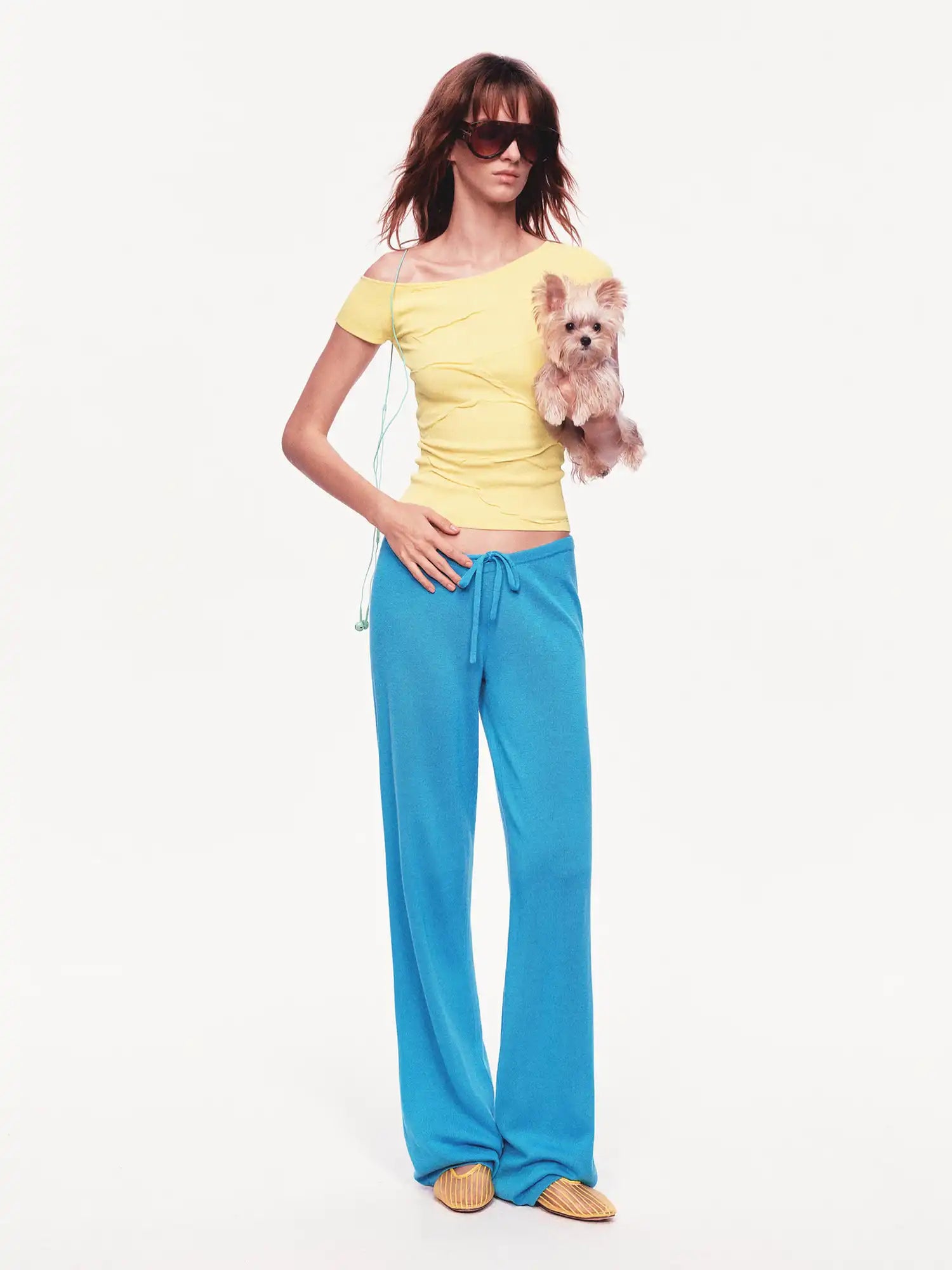 Ayo Low Rise Straight Leg Knit Pants | Canton Collective