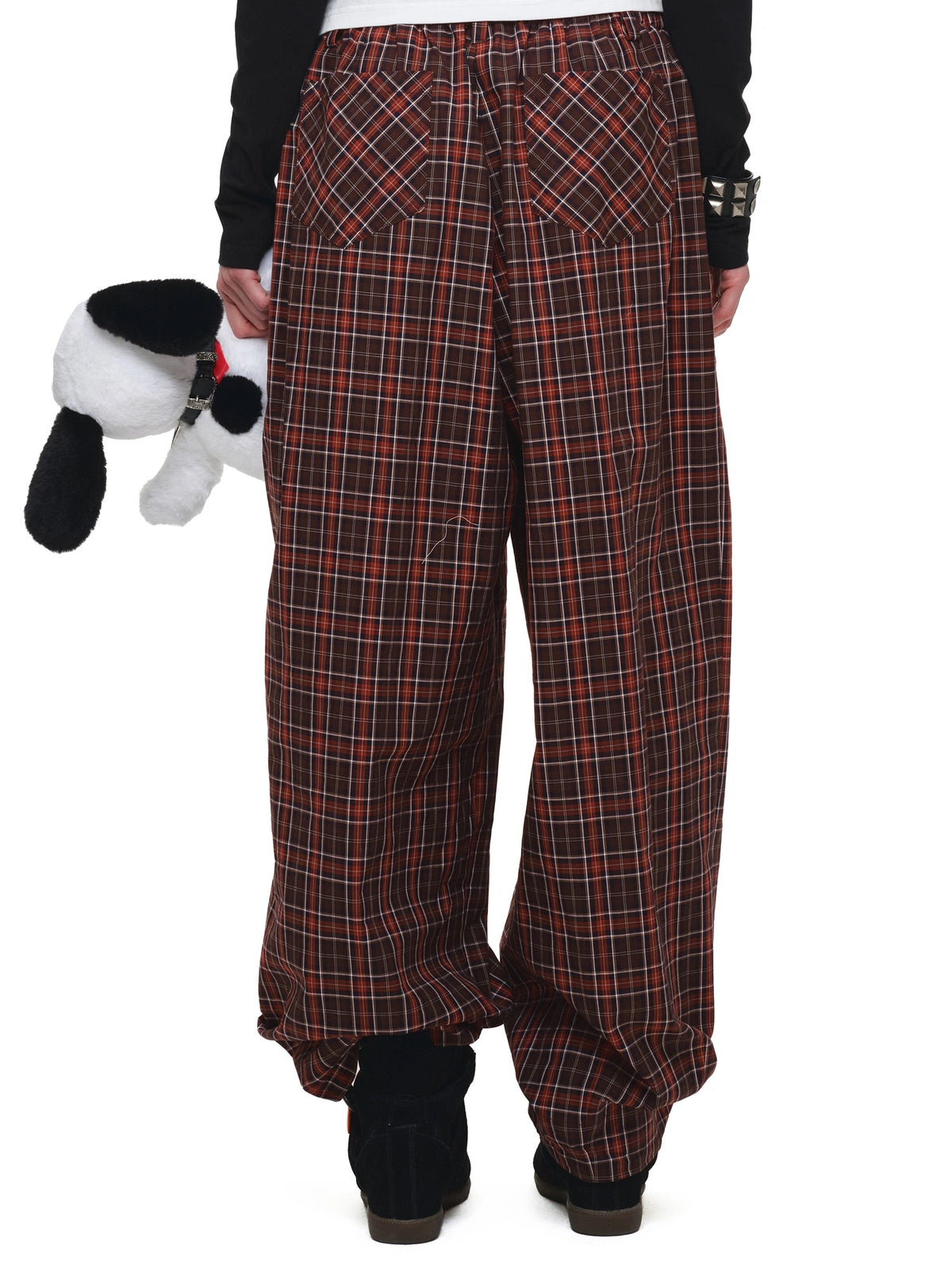 1Jinn Studio Low Rise Vintage Plaid Wide Leg Pants | Canton Collective