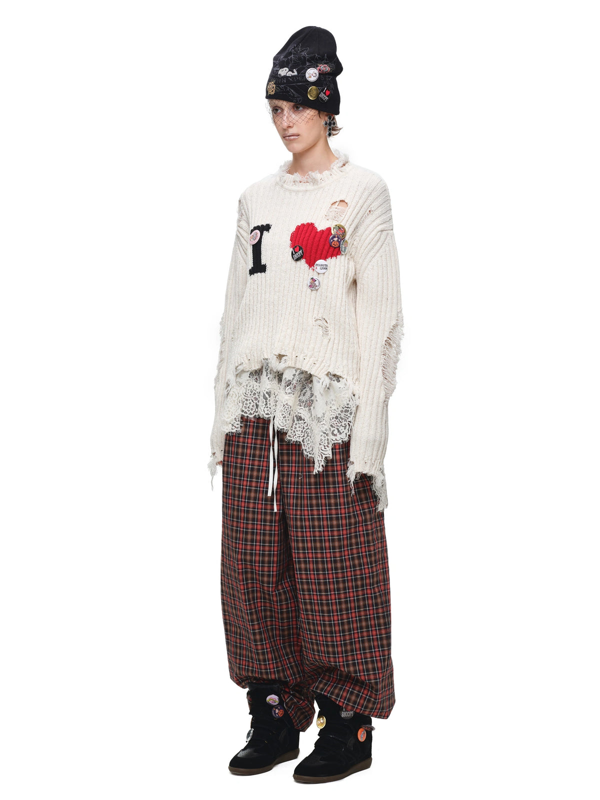 1Jinn Studio Low Rise Vintage Plaid Wide Leg Pants | Canton Collective