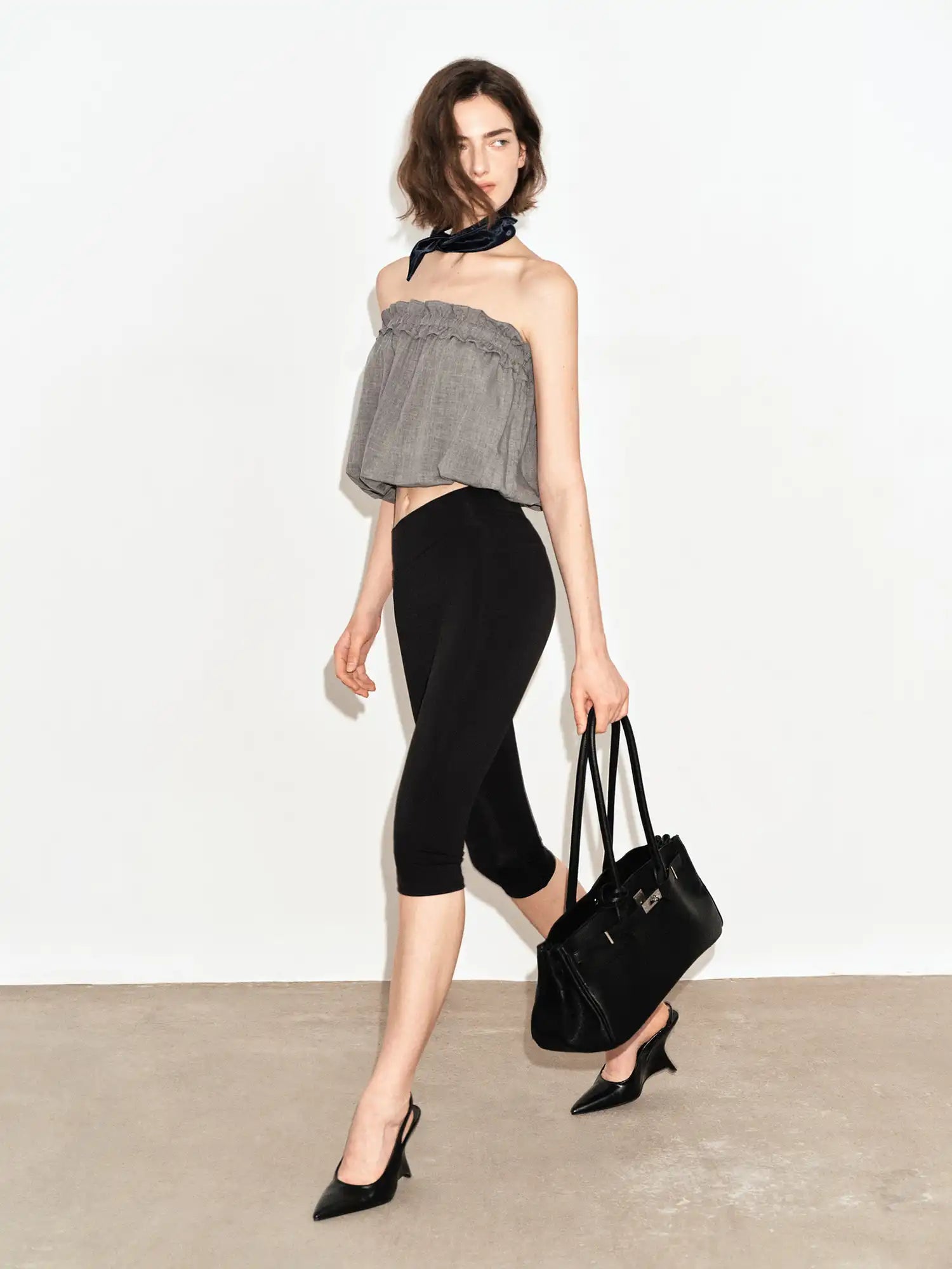 Ayo Lyocell Strapless Ruched Bubble Top | Canton Collective