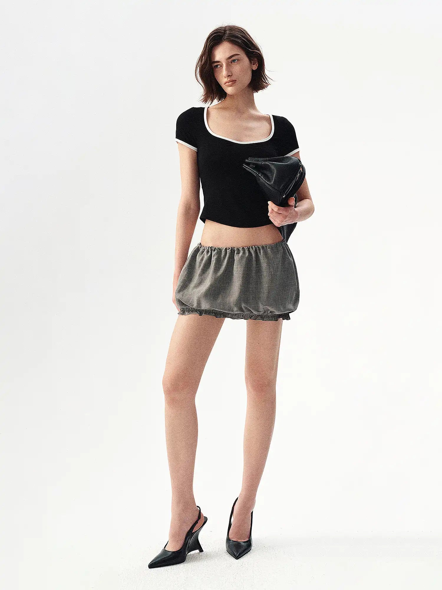 Ayo Lyocell Strapless Ruched Bubble Top | Canton Collective