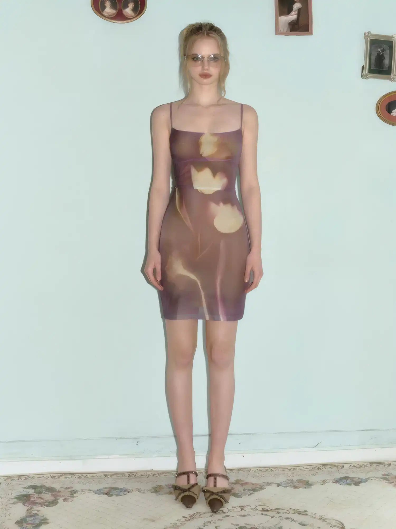 Deleteex Mesh Slip Sheer Mini Cami Dress | Canton Collective