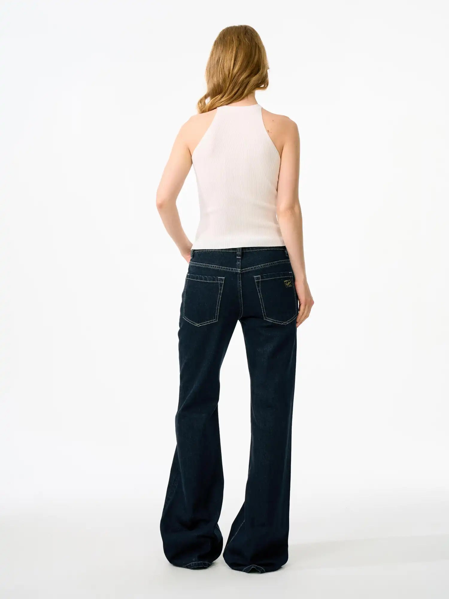 FirstFloor Mock Neck Tencel Ribbed Sleeveless Tank Top | Canton Collective