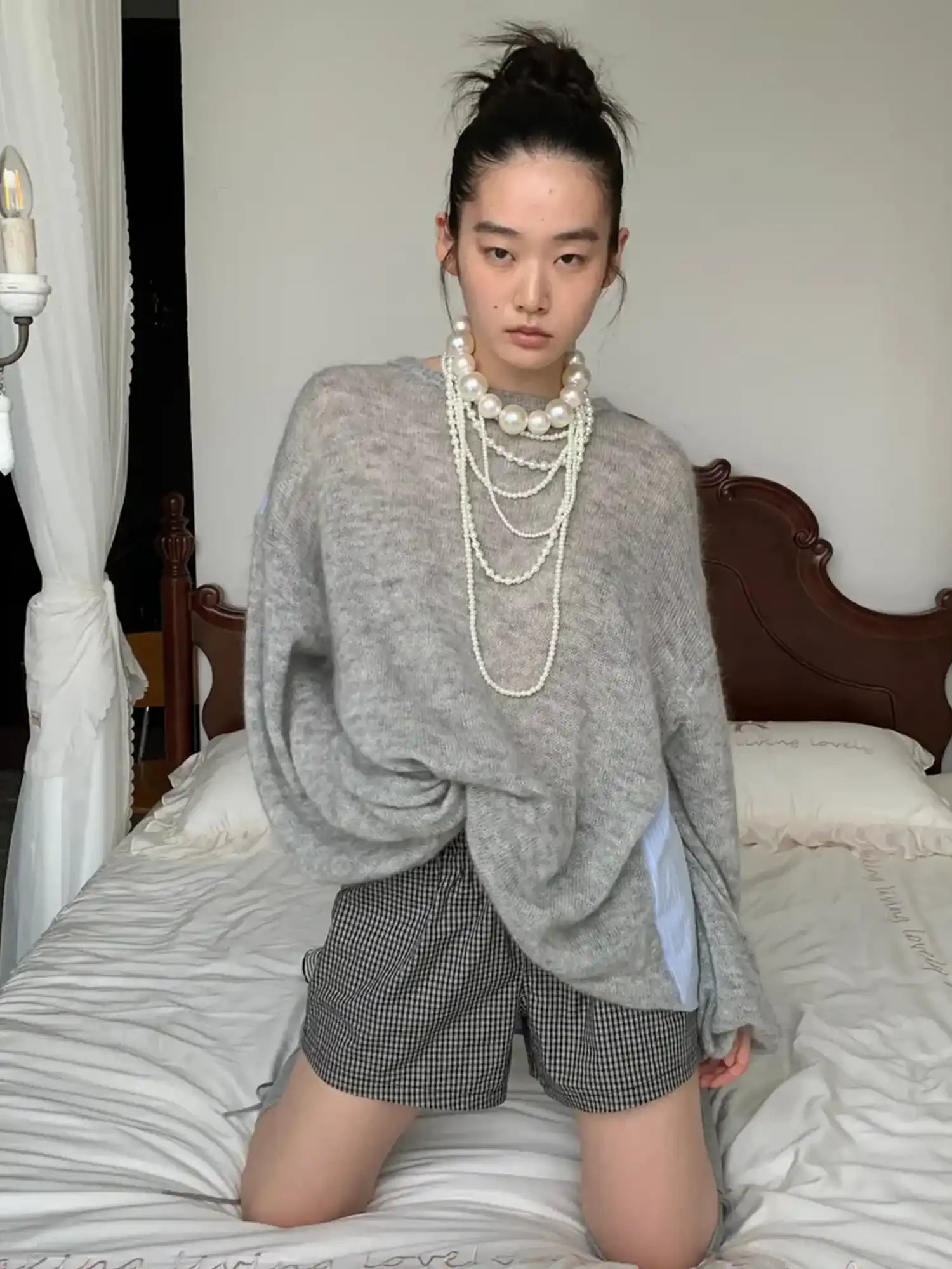 1Jinn Studio Mohair Knit Panel Shirt | Canton Collective