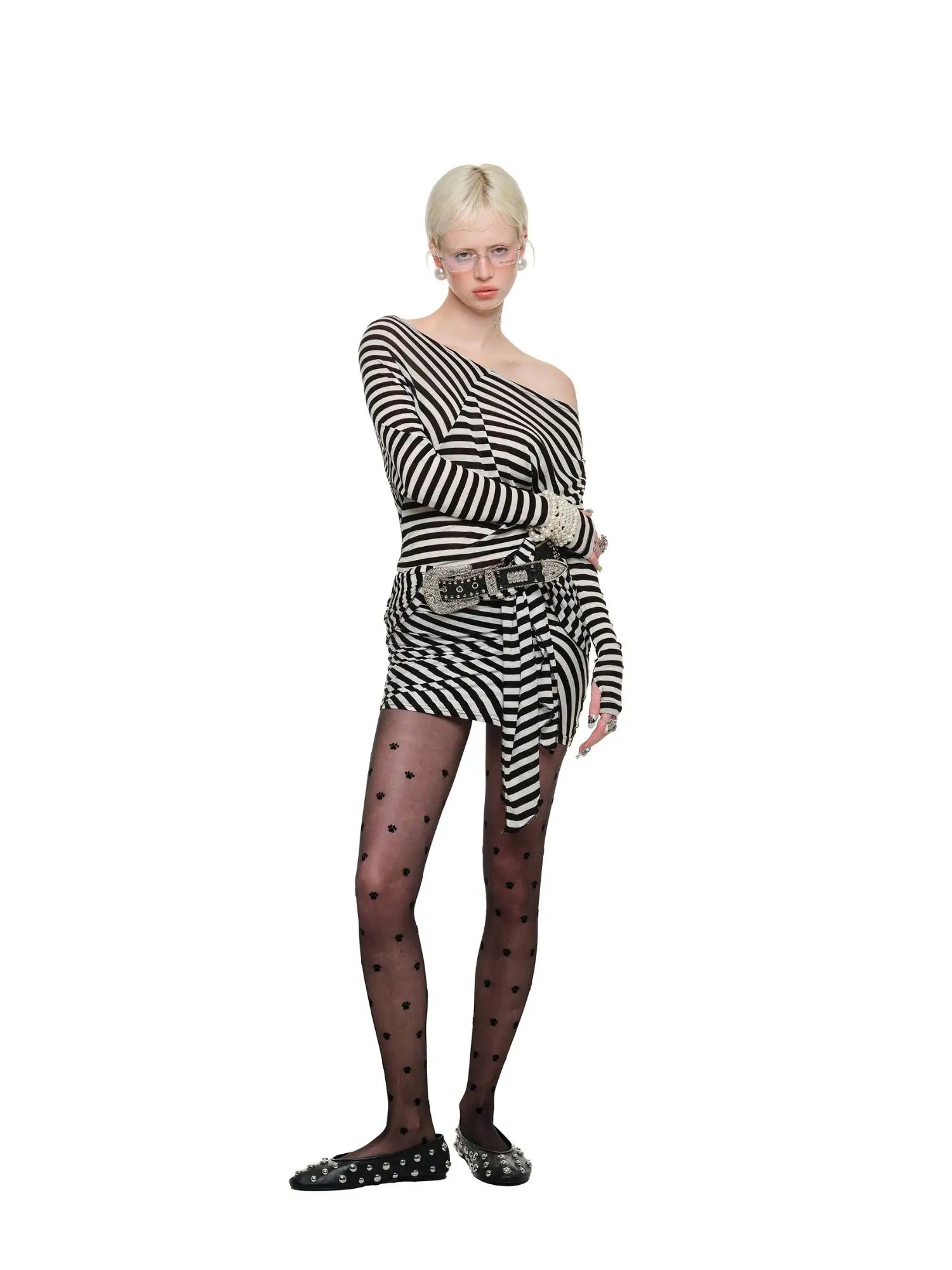 1Jinn Studio Monochrome Twist Dress | Canton Collective