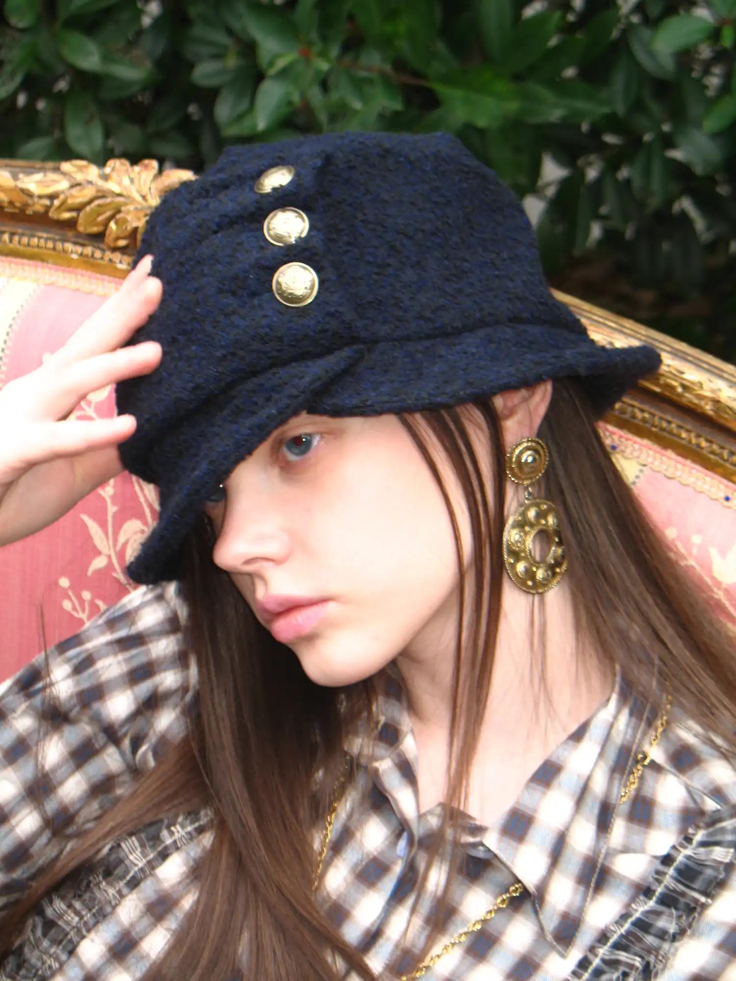 1Jinn Studio Napoleon Royal Tweed Velcro Fisherman Hat | Canton Collective