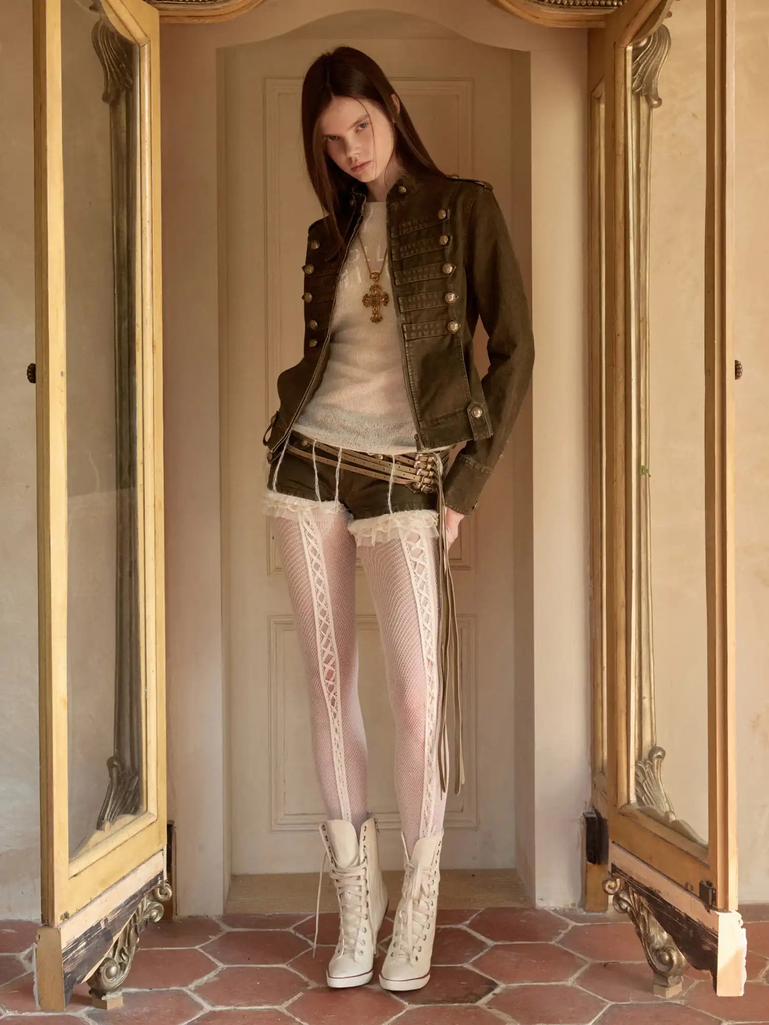 1Jinn Studio Napoleon Washed Canvas Fitted Jacket | Canton Collective