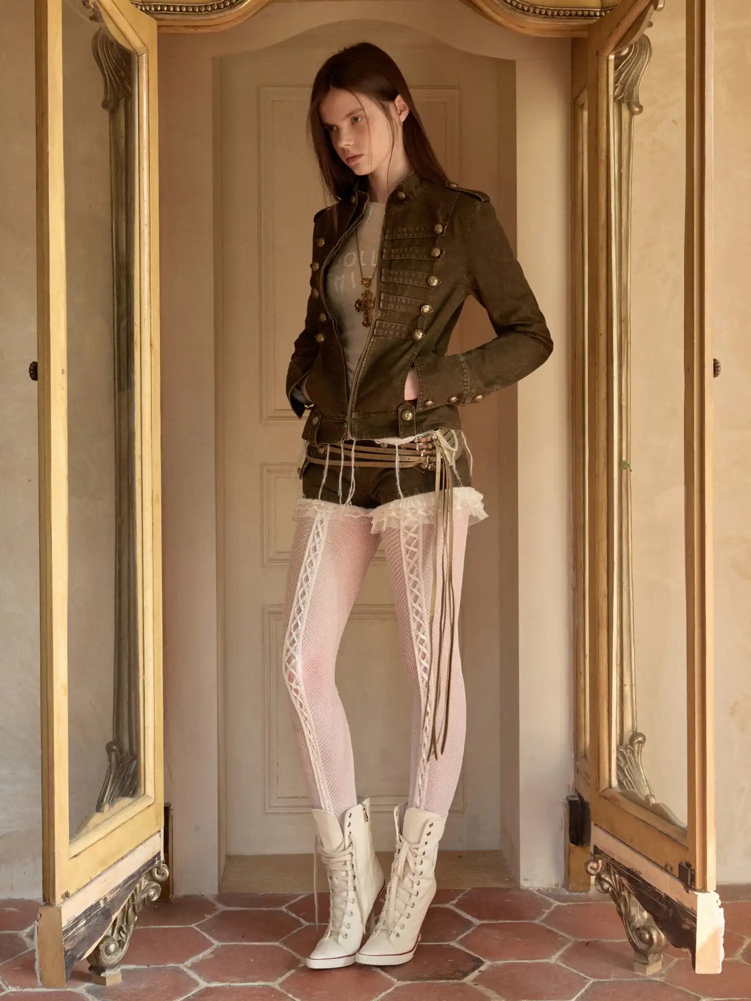 1Jinn Studio Napoleon Washed Canvas Fitted Jacket | Canton Collective