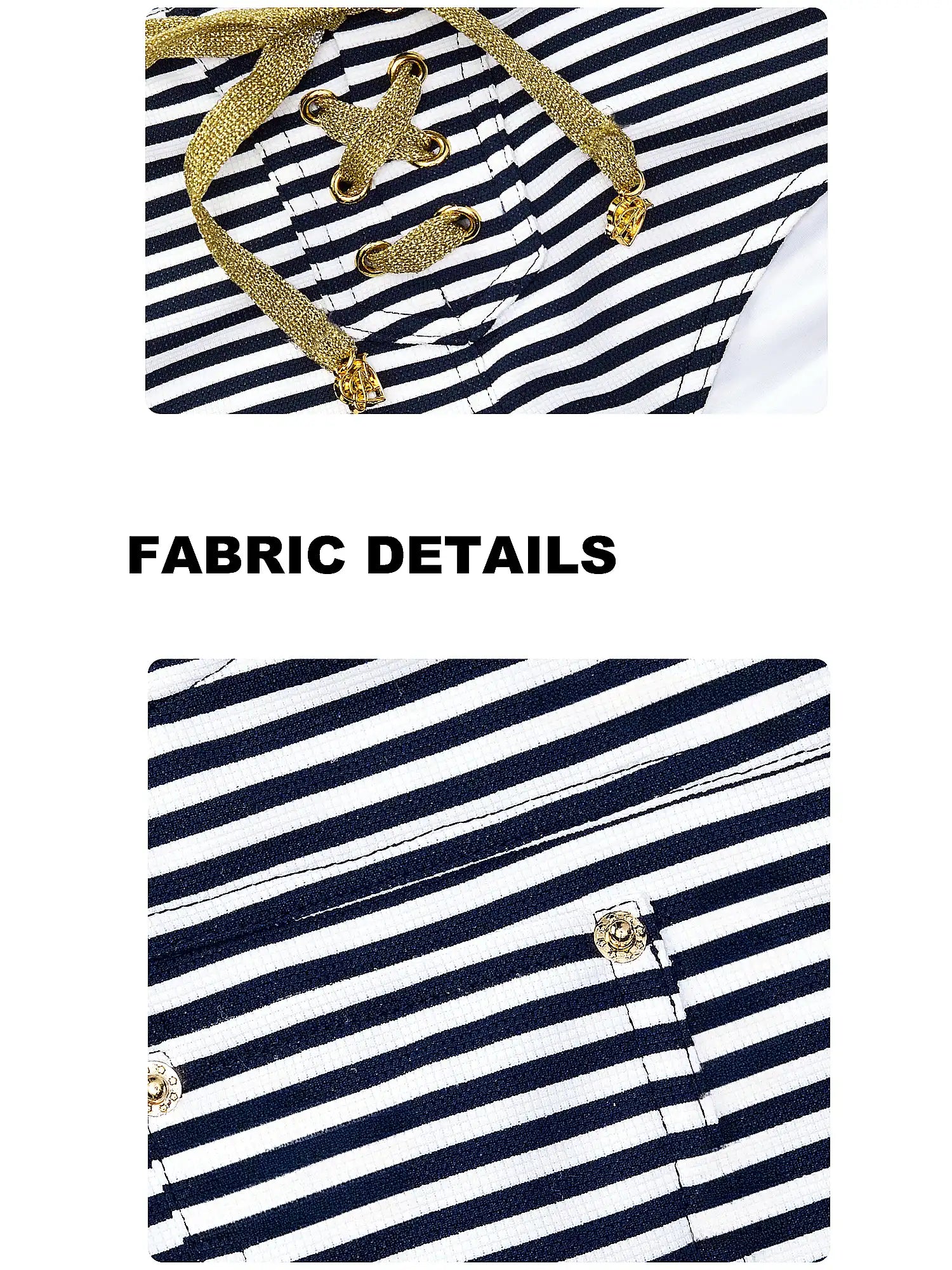 1Jinn Studio Nautical Stripe Halter Triangle Bikini Set | Canton Collective