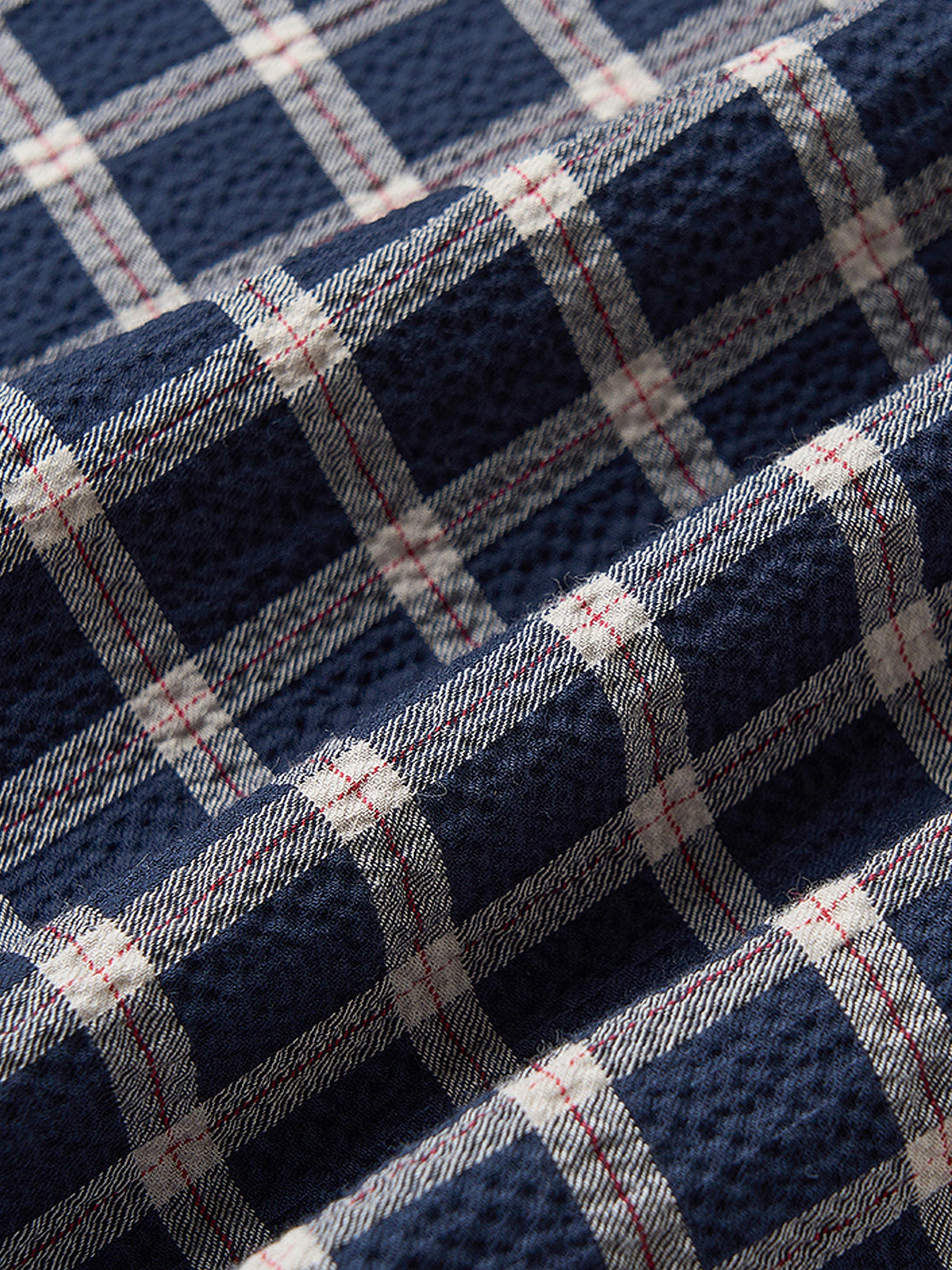 Outtheblue Navy Plaid Cat Graphic Midi Skirt | Canton Collective