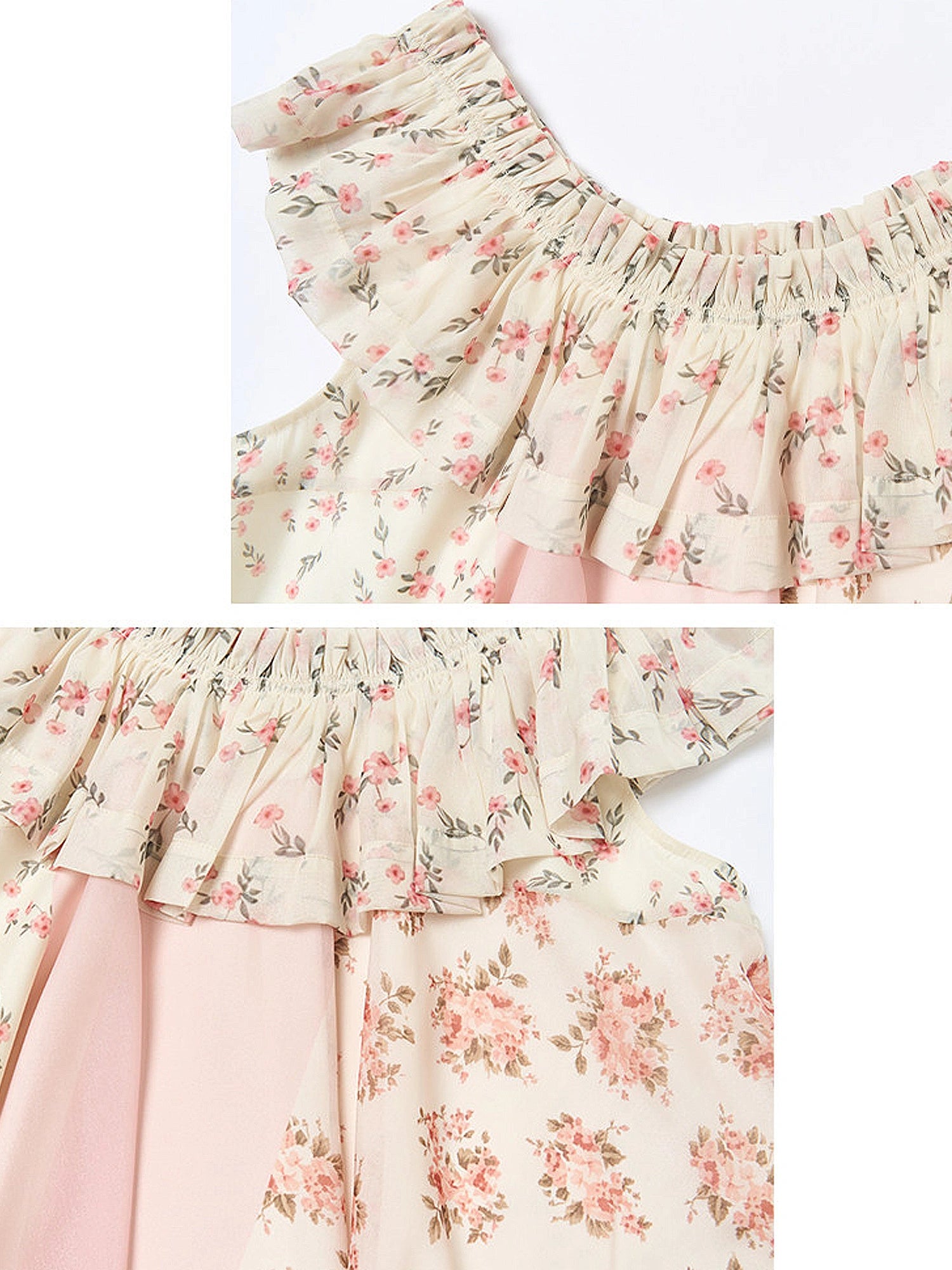 Outtheblue Off-Shoulder Babydoll Chiffon Ruffle Top | Canton Collective