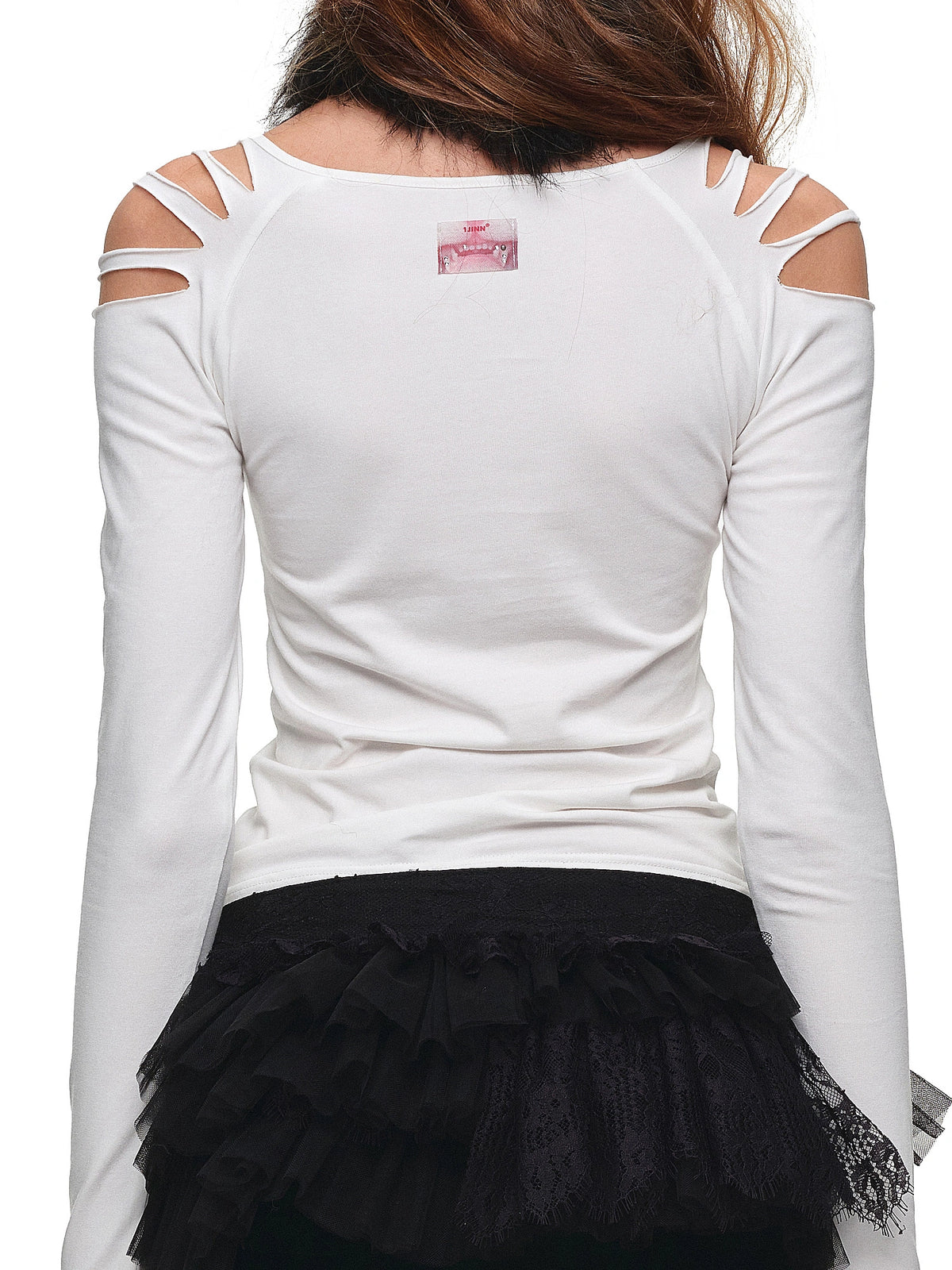 1Jinn Studio Off-Shoulder Graphic Long Sleeve Tee | Canton Collective