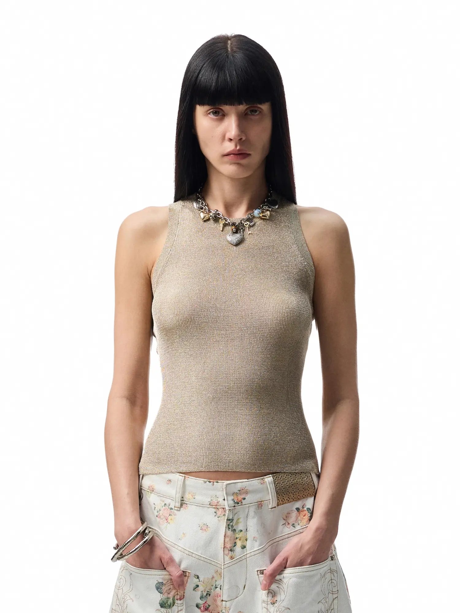 1Jinn Studio Open Back Knit Tank Top | Canton Collective