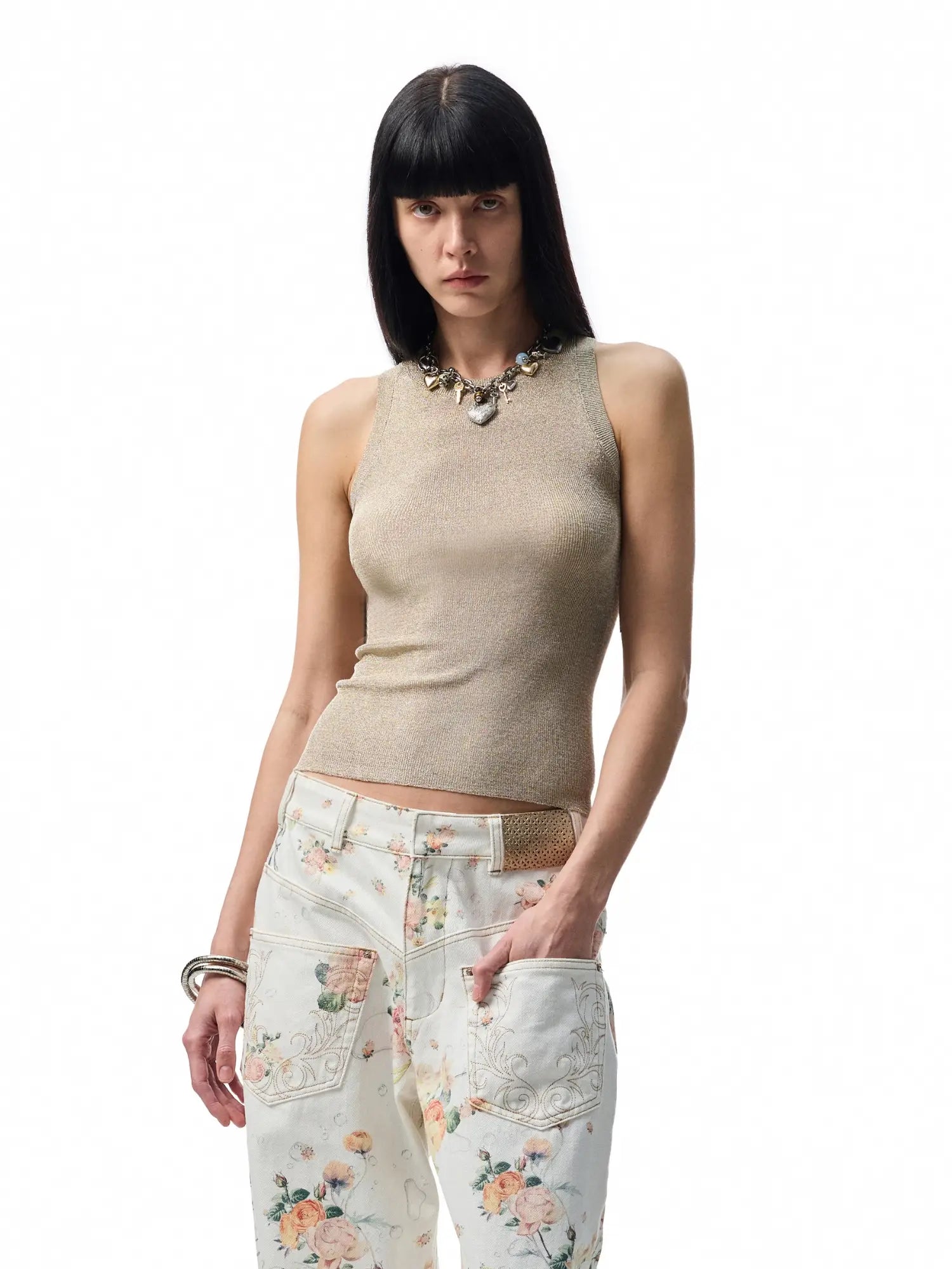 1Jinn Studio Open Back Knit Tank Top | Canton Collective