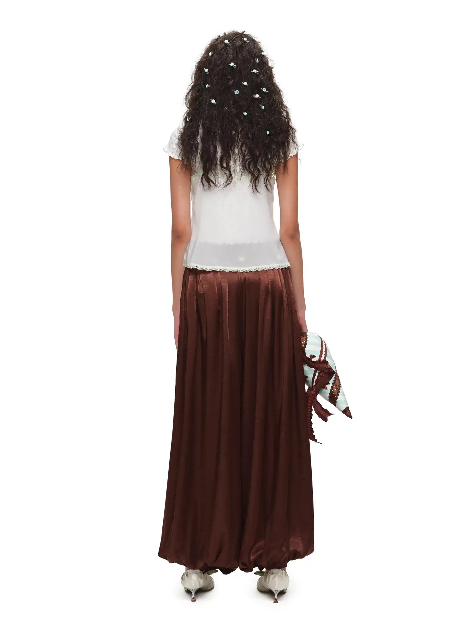 1Jinn Studio Oversized Acetate Satin Balloon Pants | Canton Collective