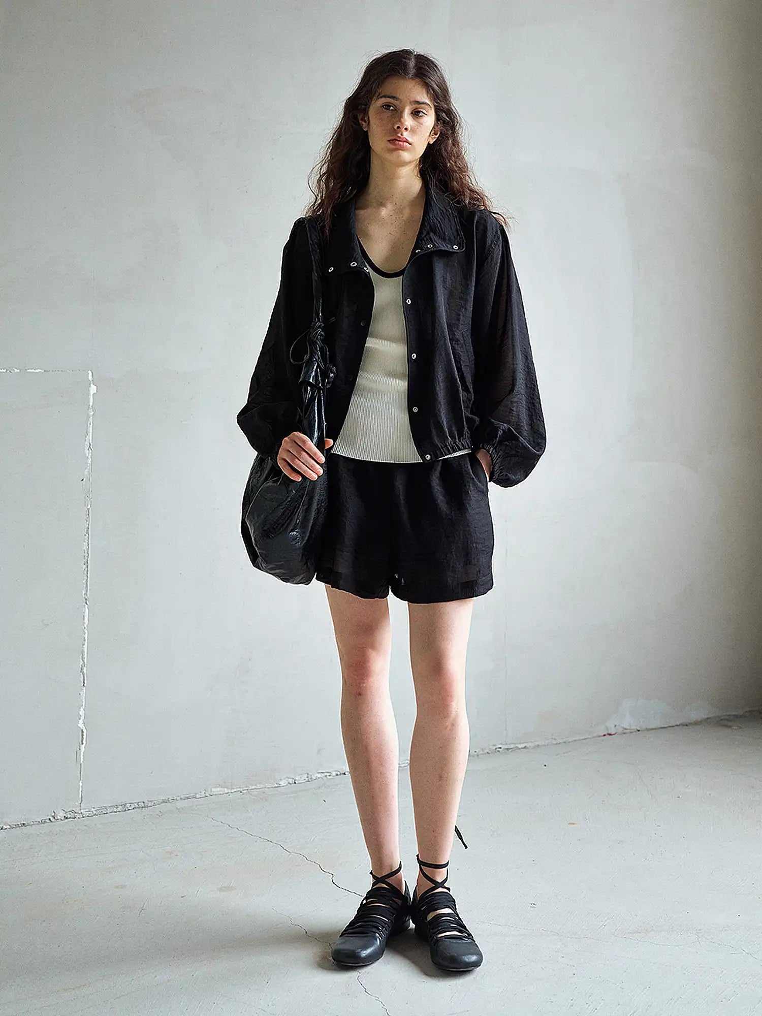 CantonCollective Design Oversized Linen Blend Button Front Shirt | Canton Collective