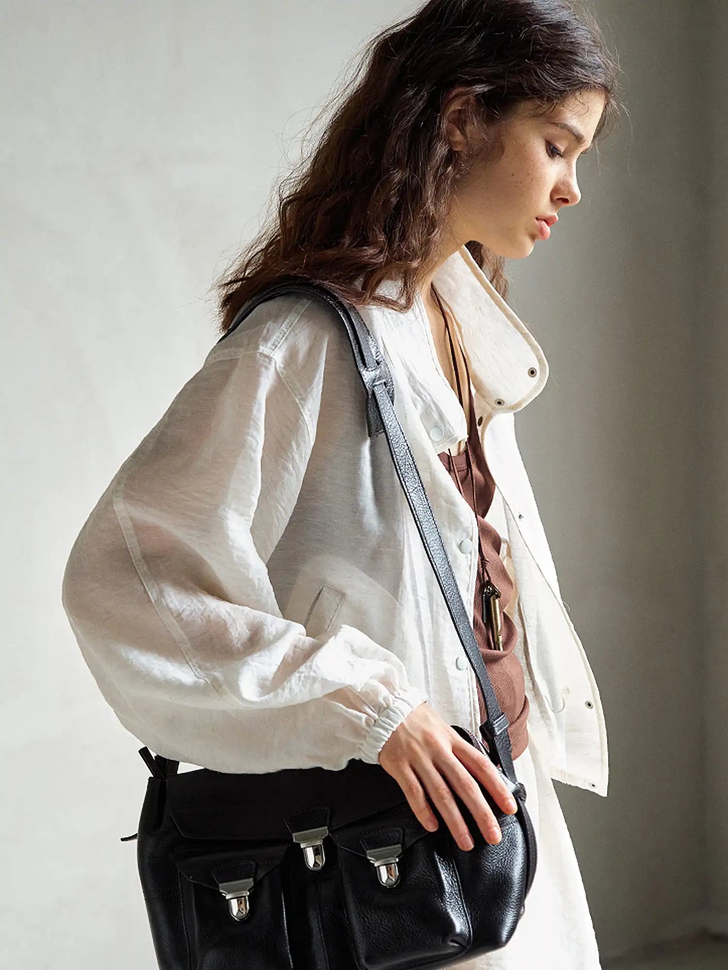 CantonCollective Design Oversized Linen Blend Button Front Shirt | Canton Collective
