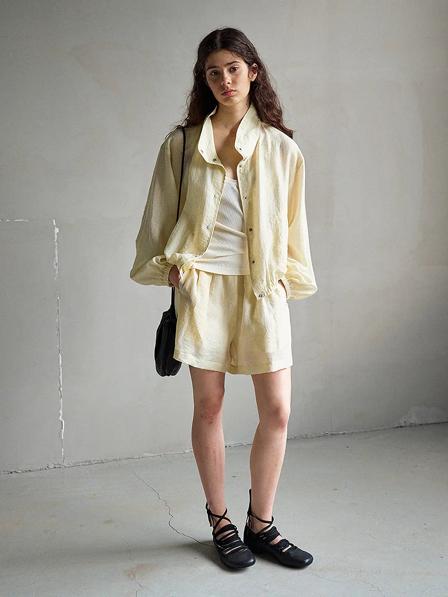CantonCollective Design Oversized Linen Blend Button Front Shirt | Canton Collective
