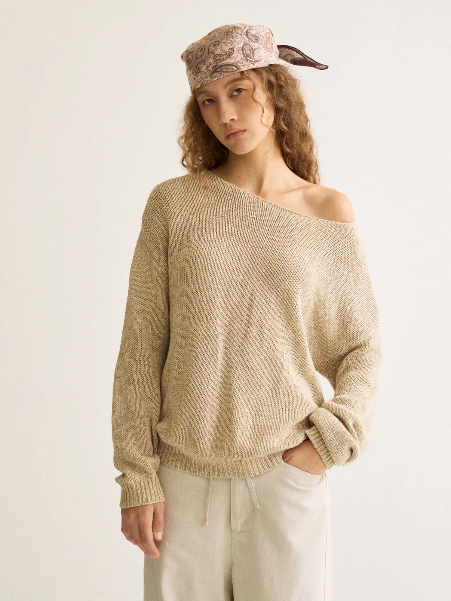 FirstFloor Oversized Linen Knit Sweater | Canton Collective