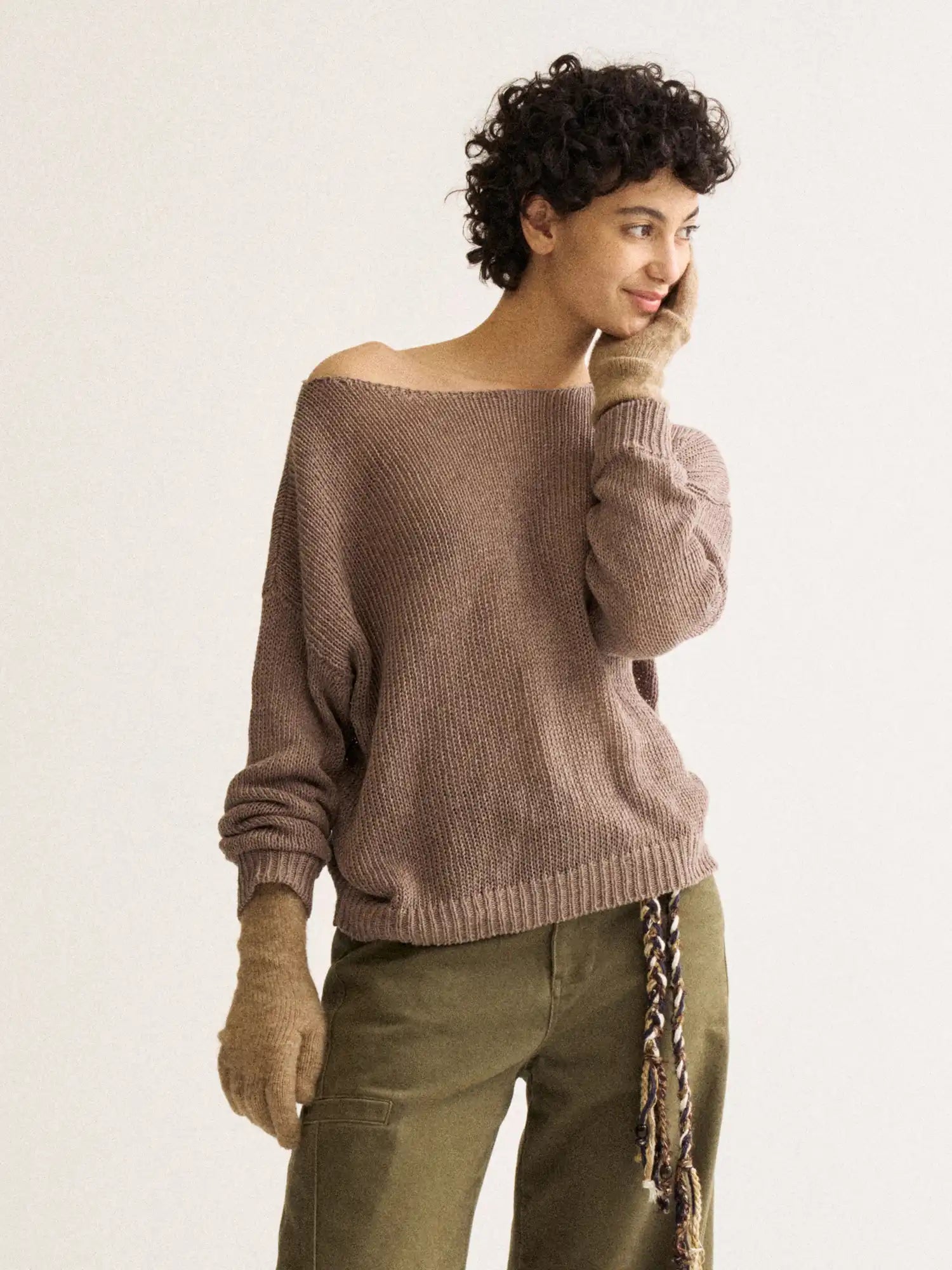 FirstFloor Oversized Linen Knit Sweater | Canton Collective