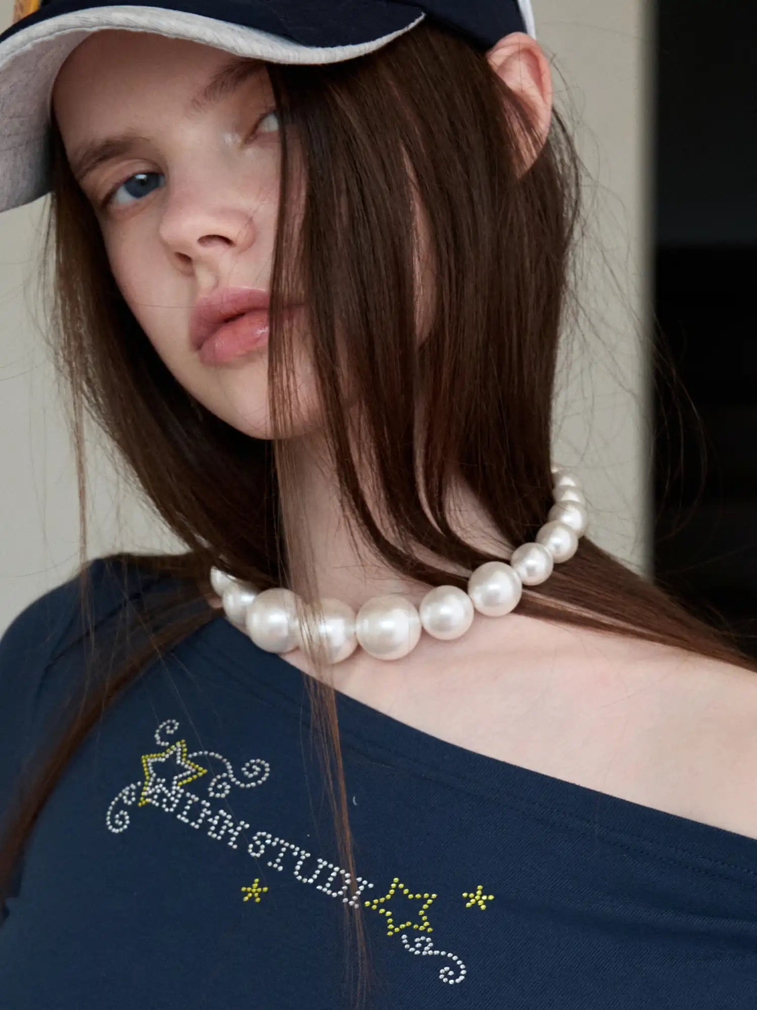 1Jinn M2M Oversized Shell Pearl Necklace | Canton Collective
