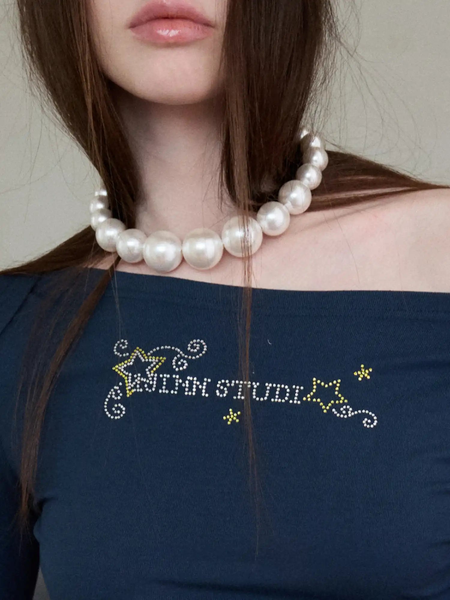 1Jinn M2M Oversized Shell Pearl Necklace | Canton Collective