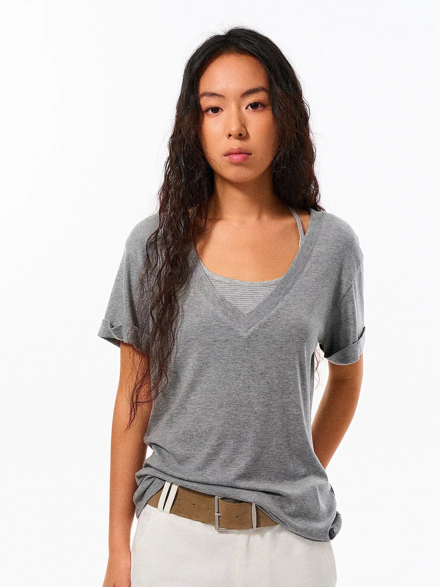FirstFloor Oversized V-neck Merino Top | Canton Collective