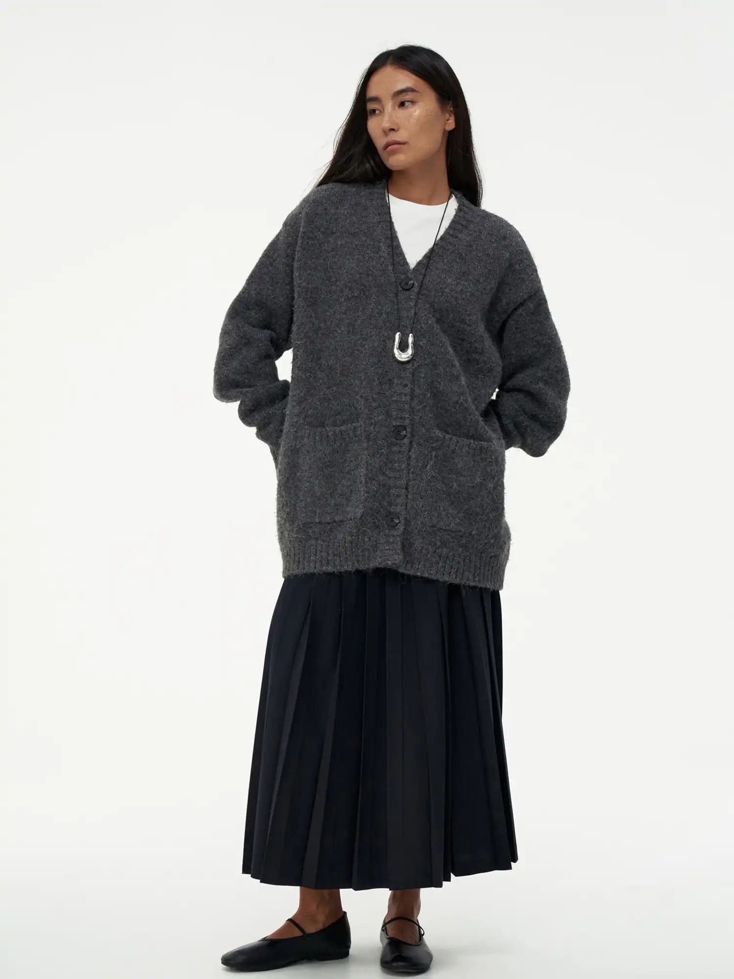 FIRST FLOOR Oversized Wool-Blend Knit Cardigan | Canton Collective
