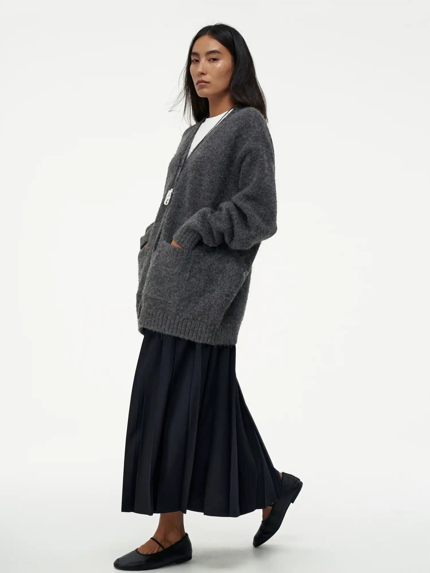 FIRST FLOOR Oversized Wool-Blend Knit Cardigan | Canton Collective