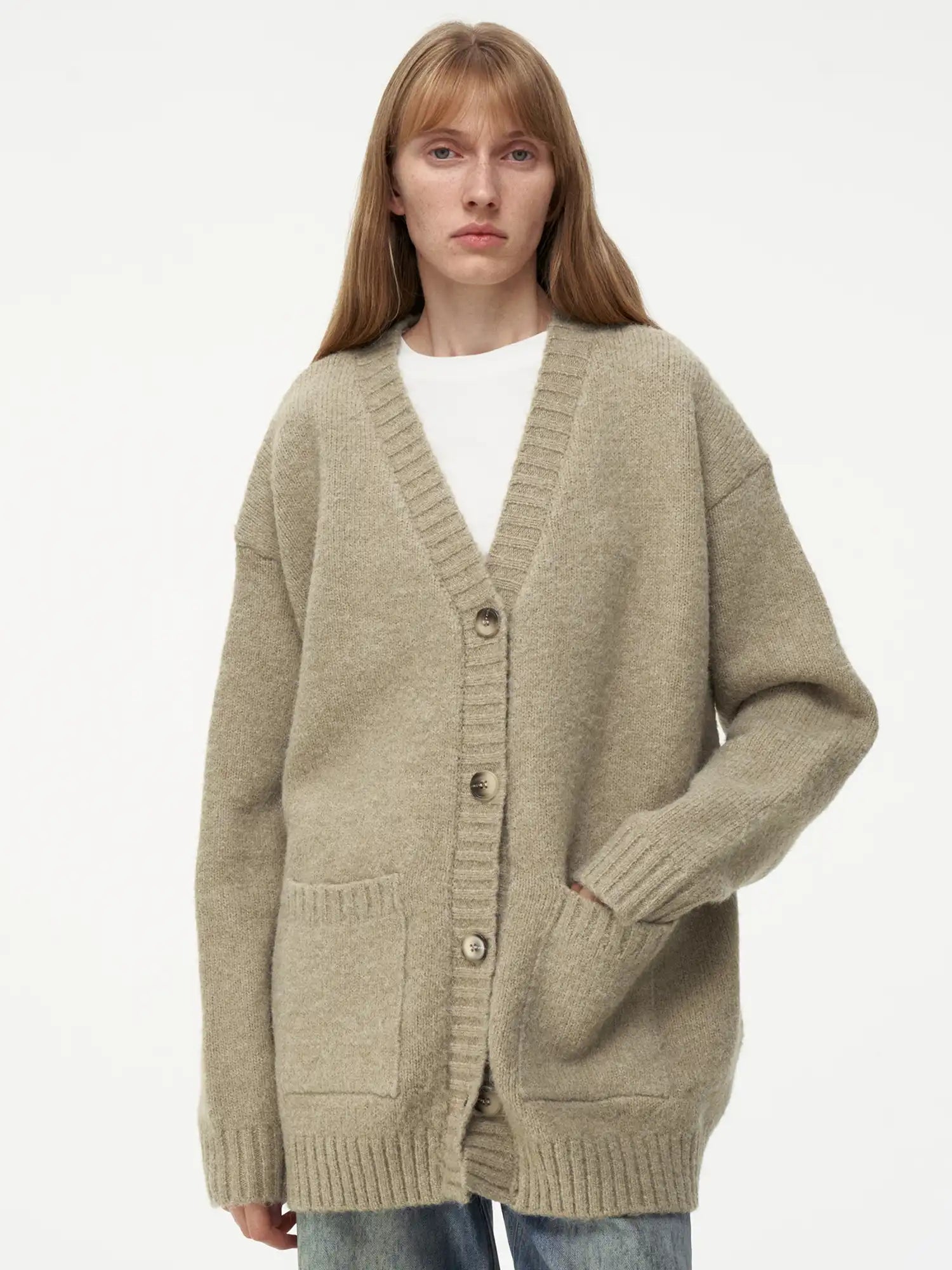 FIRST FLOOR Oversized Wool-Blend Knit Cardigan | Canton Collective