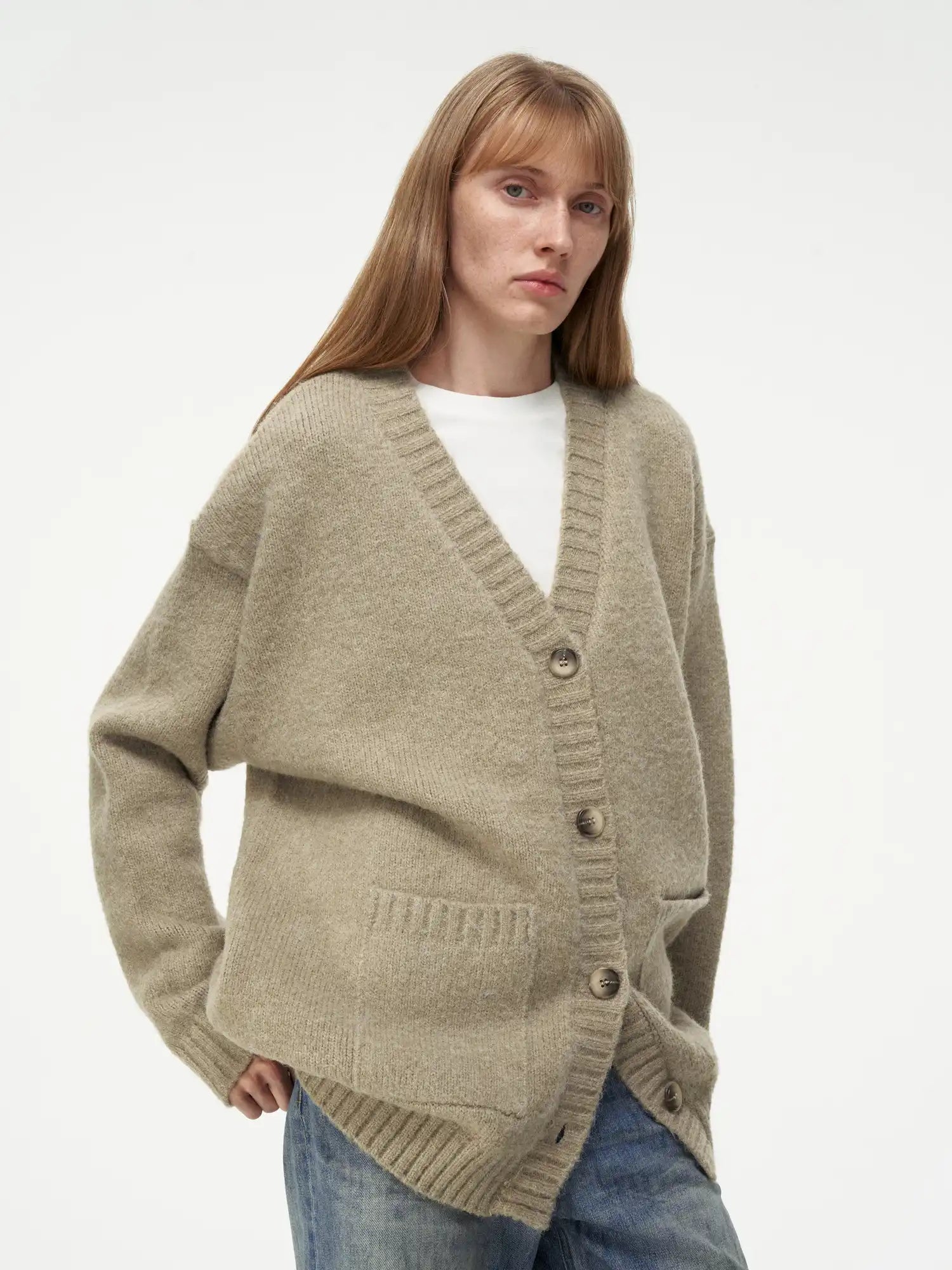 FIRST FLOOR Oversized Wool-Blend Knit Cardigan | Canton Collective