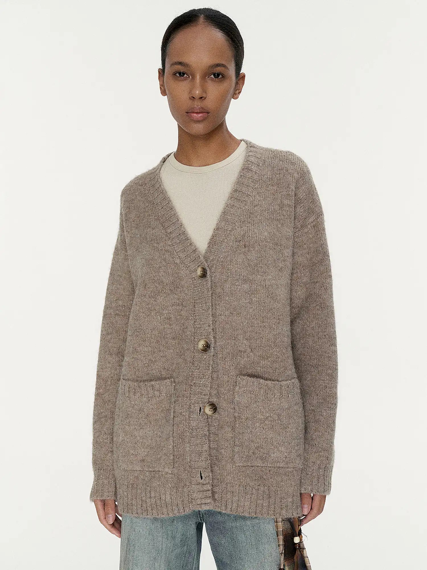 FIRST FLOOR Oversized Wool-Blend Knit Cardigan | Canton Collective