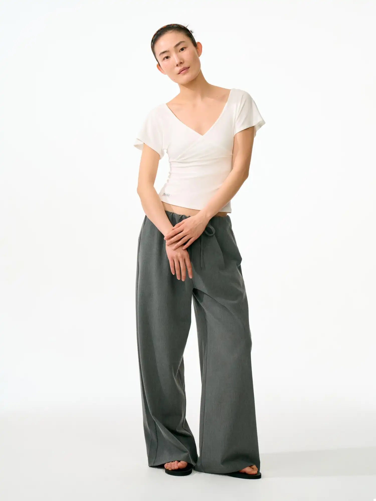 FirstFloor Oversized Wool-Blend Paperbag Pants | Canton Collective