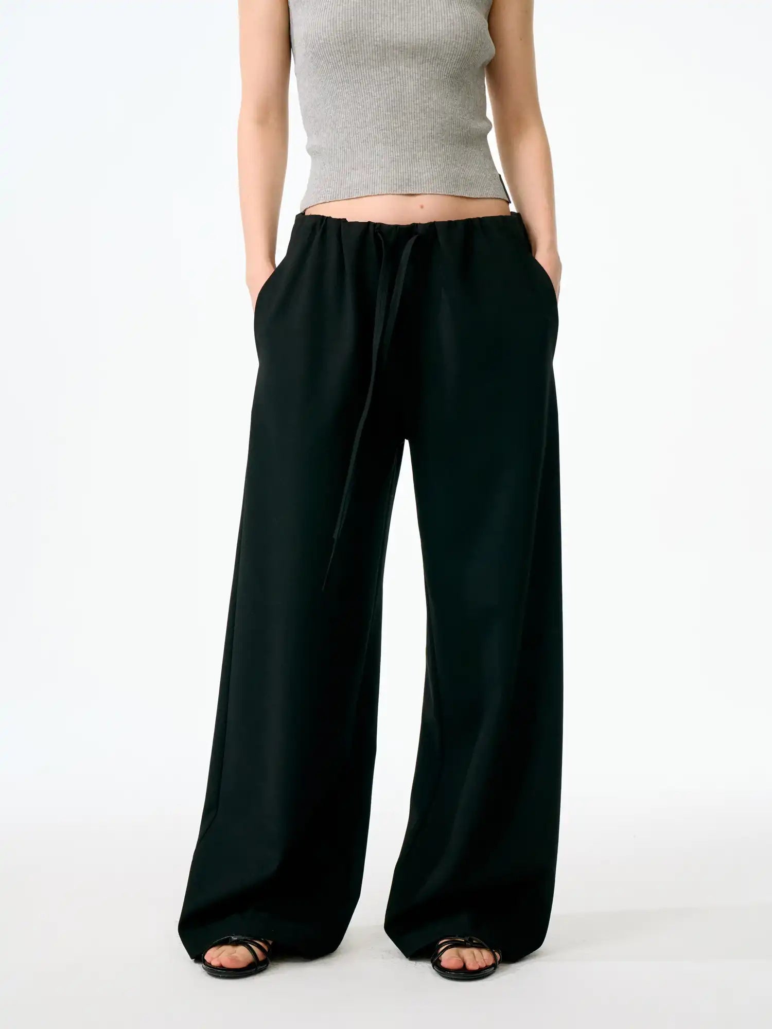 FirstFloor Oversized Wool-Blend Paperbag Pants | Canton Collective