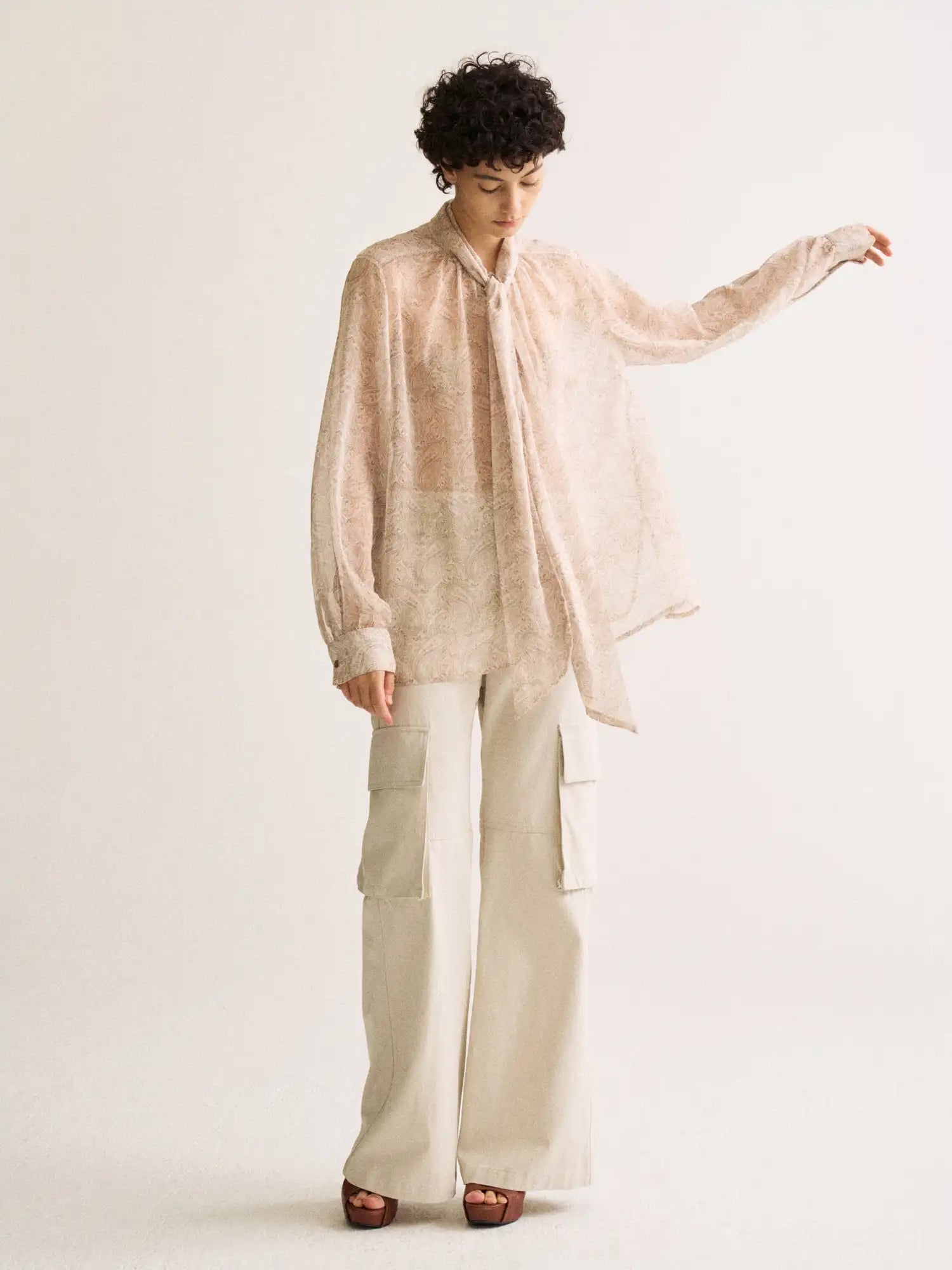 FirstFloor Paisley Chiffon Shirt | Canton Collective