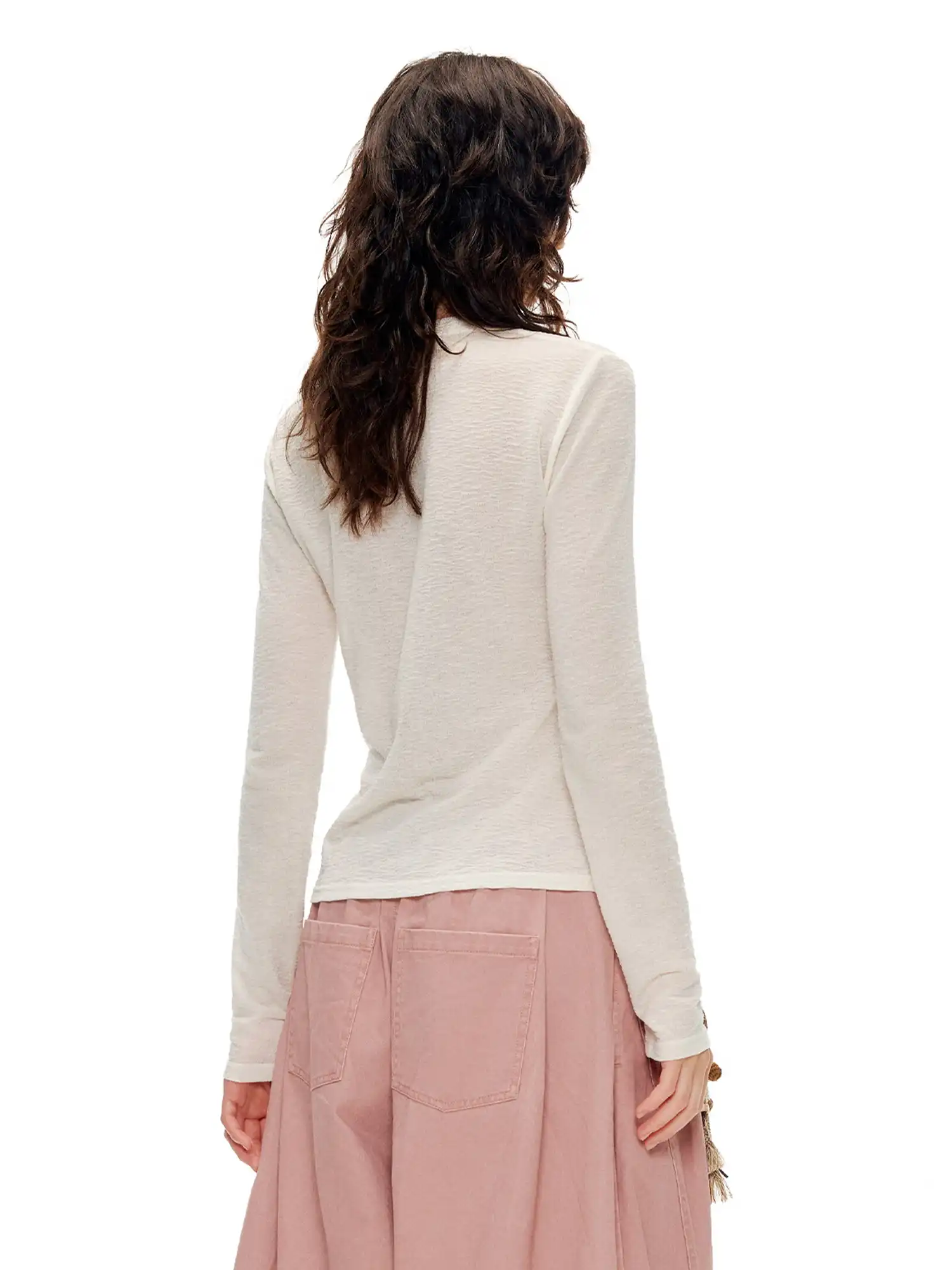 Outtheblue Pearl Cat Henley Long Sleeve Knit Top | Canton Collective