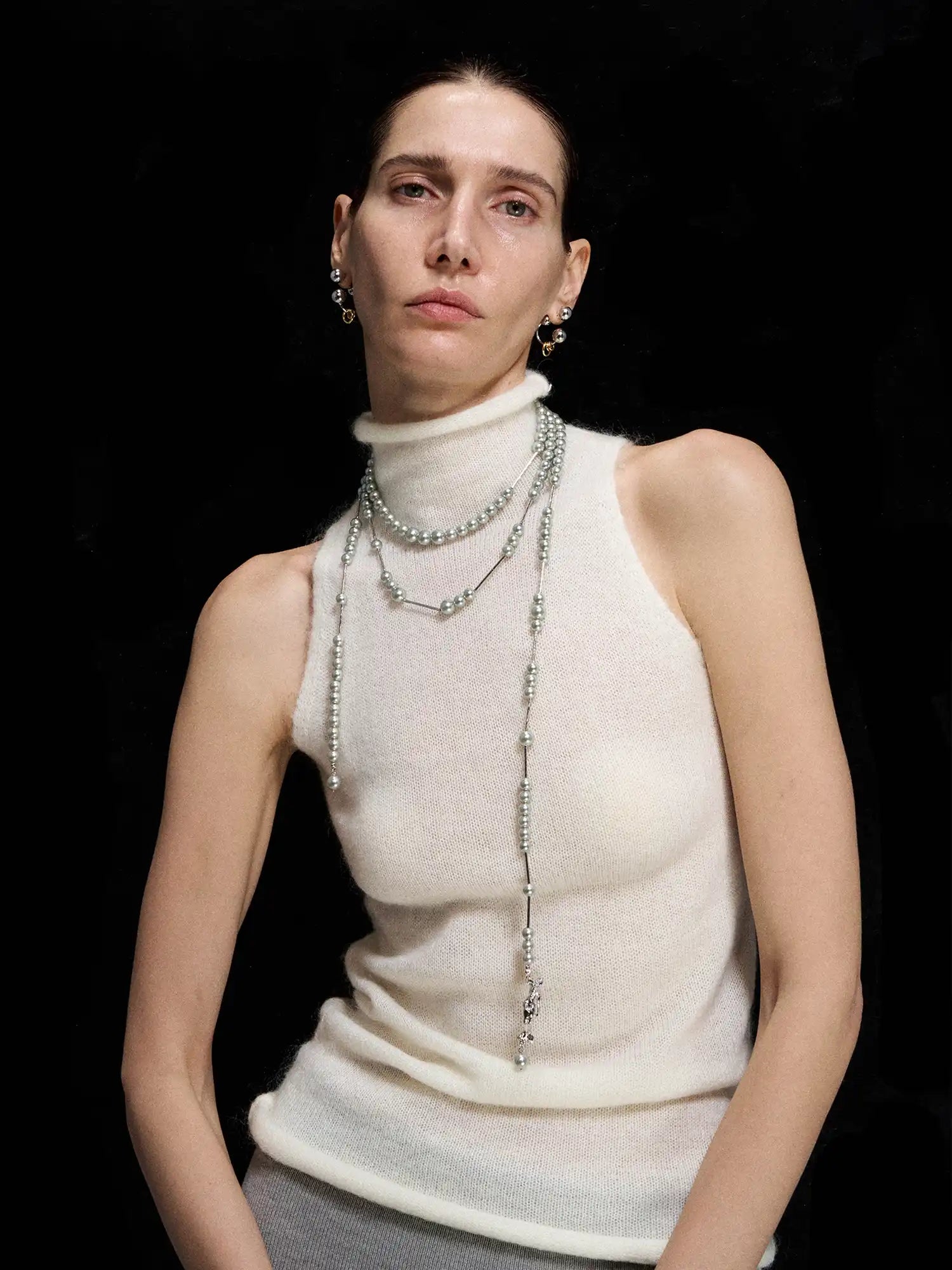 1Jinn M2M Pearl Asymmetrical Necklace | Canton Collective