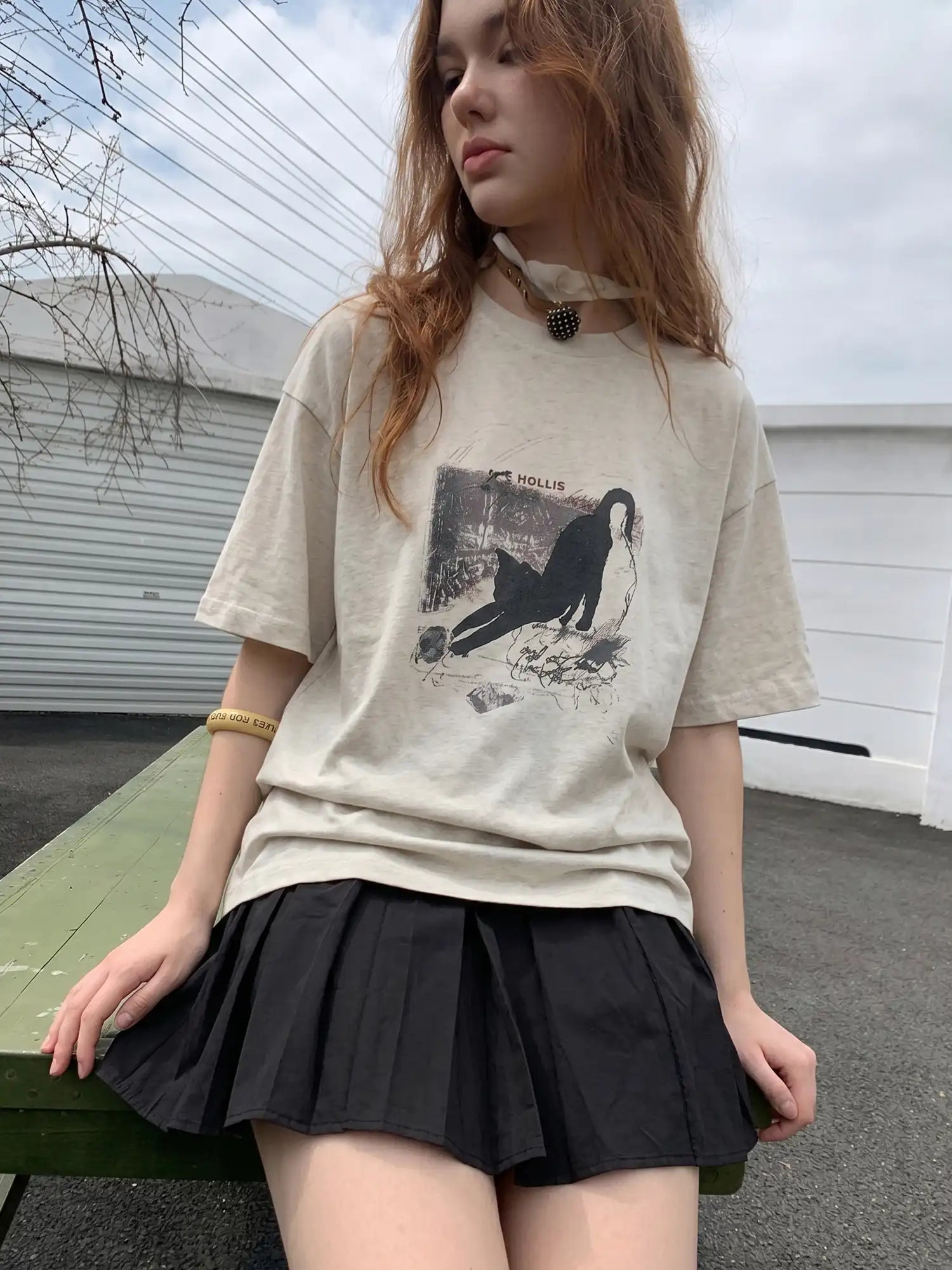 CantonCollective Design Pintuck Cotton High-Waist Midi Skirt | Canton Collective