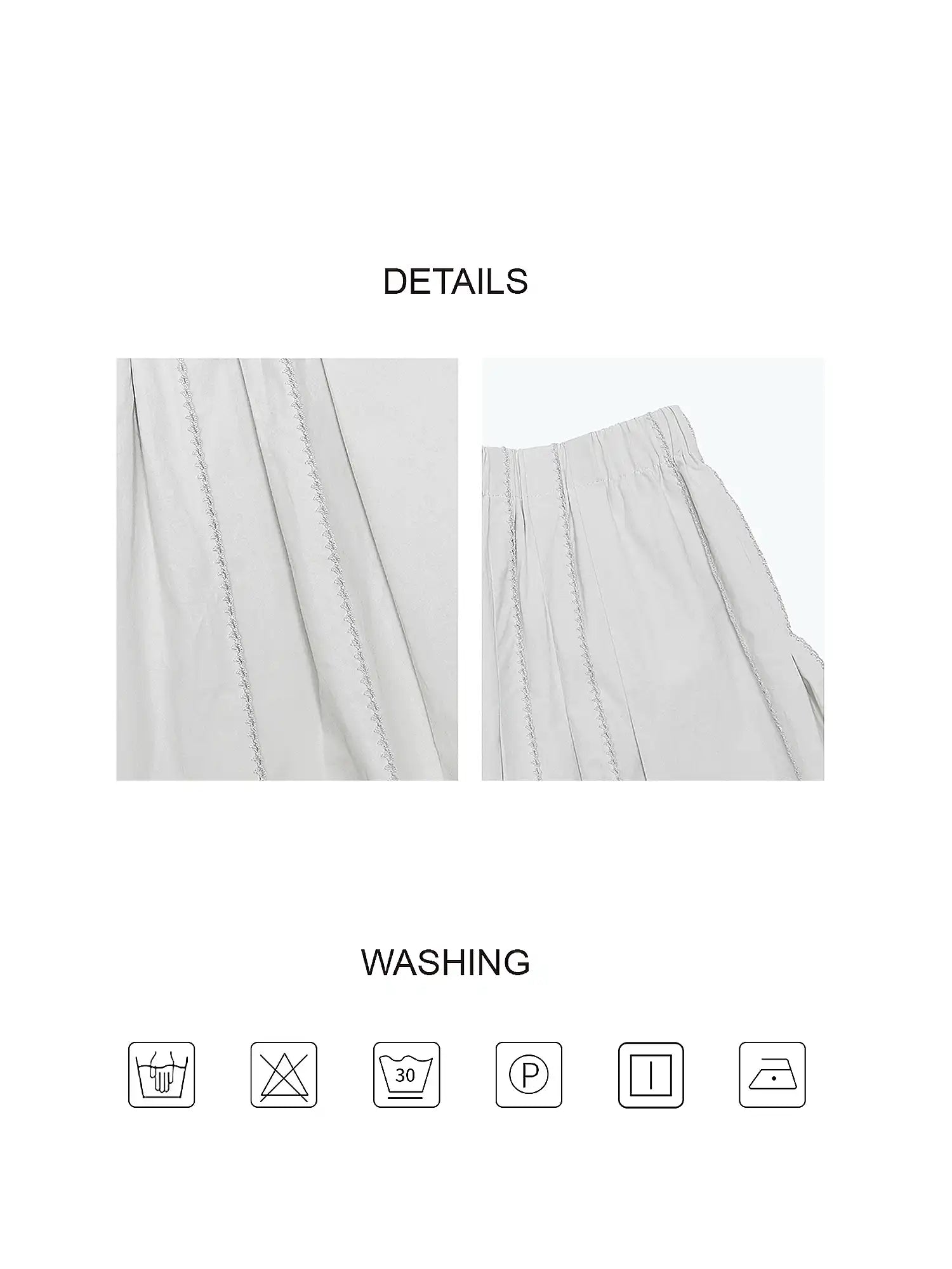 CantonCollective Design Pintuck Cotton High-Waist Midi Skirt | Canton Collective