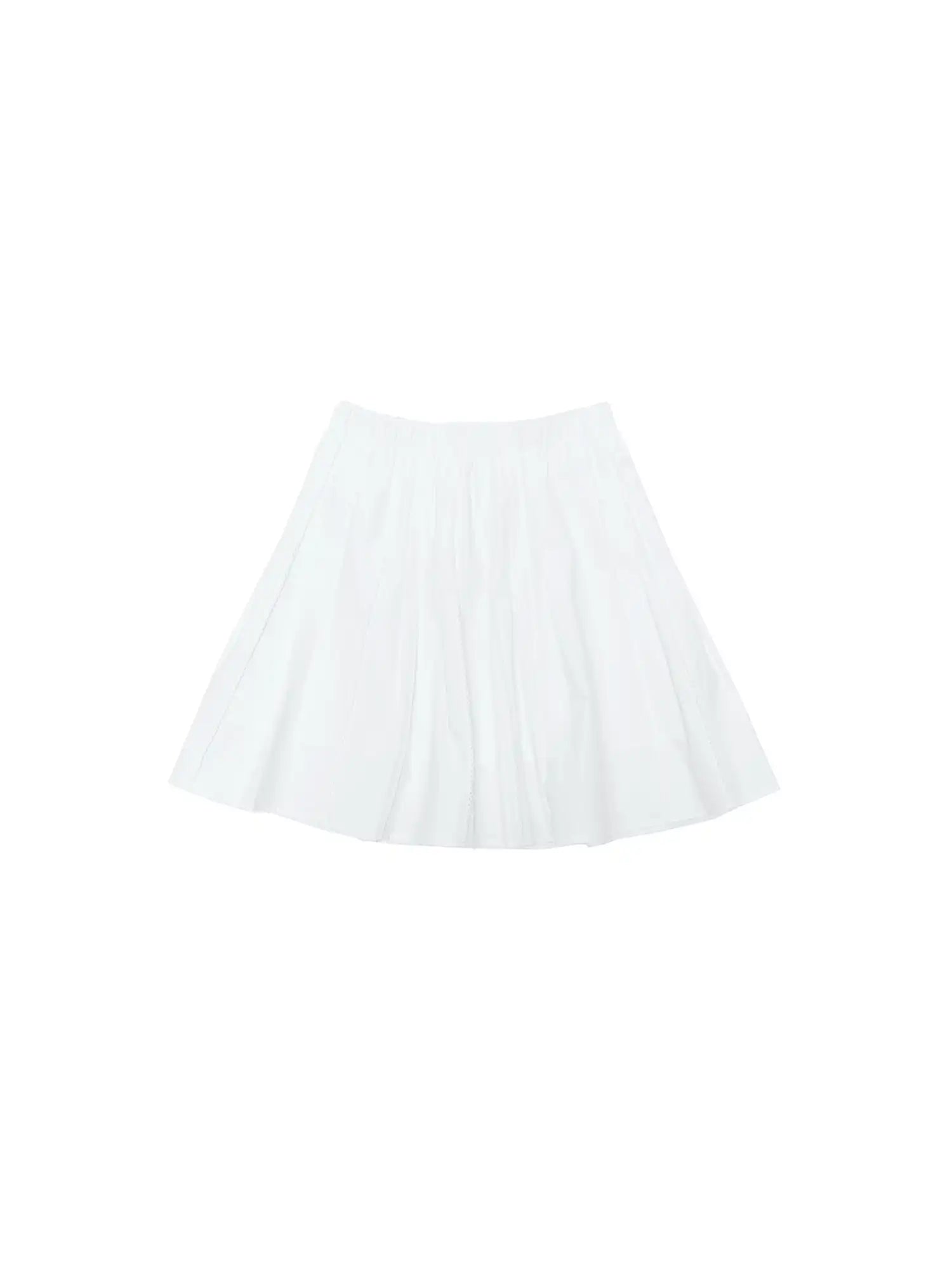 CantonCollective Design Pintuck Cotton High-Waist Midi Skirt | Canton Collective