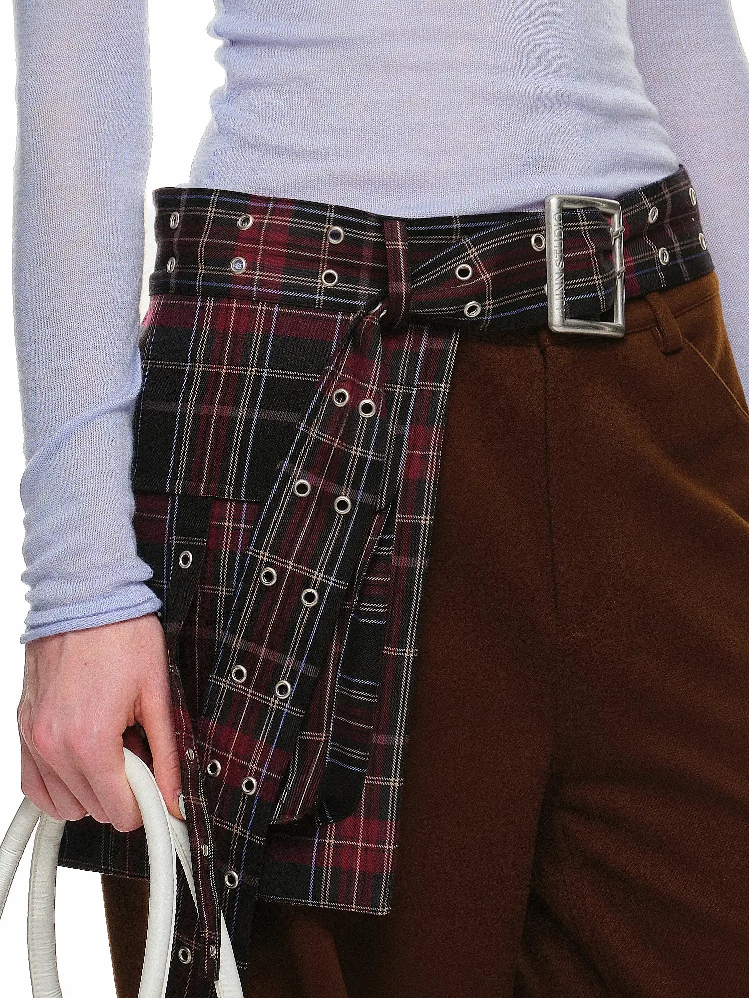 1Jinn Studio Plaid Belt with Oversized Pockets | Canton Collective