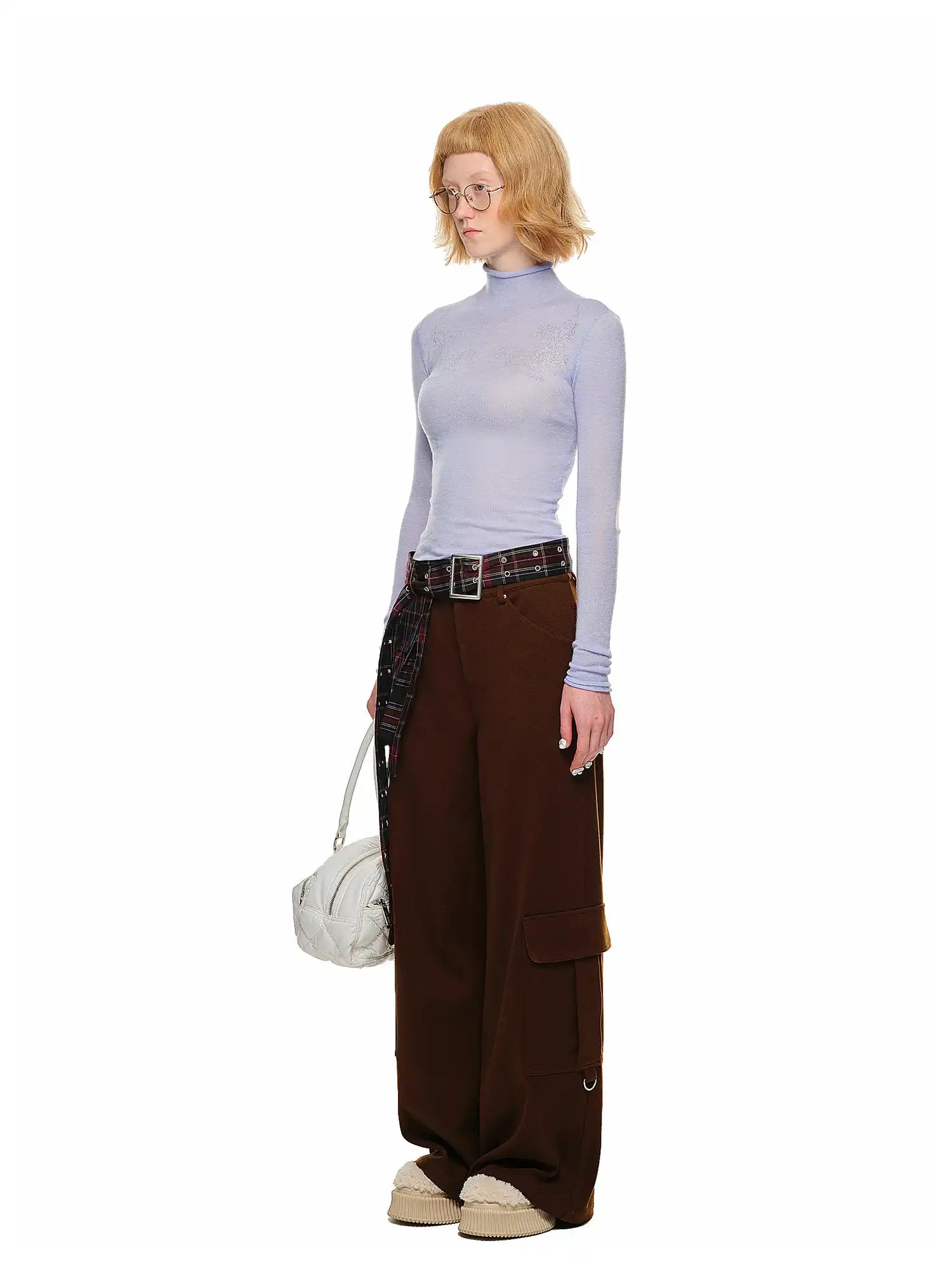 1Jinn Studio Plaid Belt with Oversized Pockets | Canton Collective
