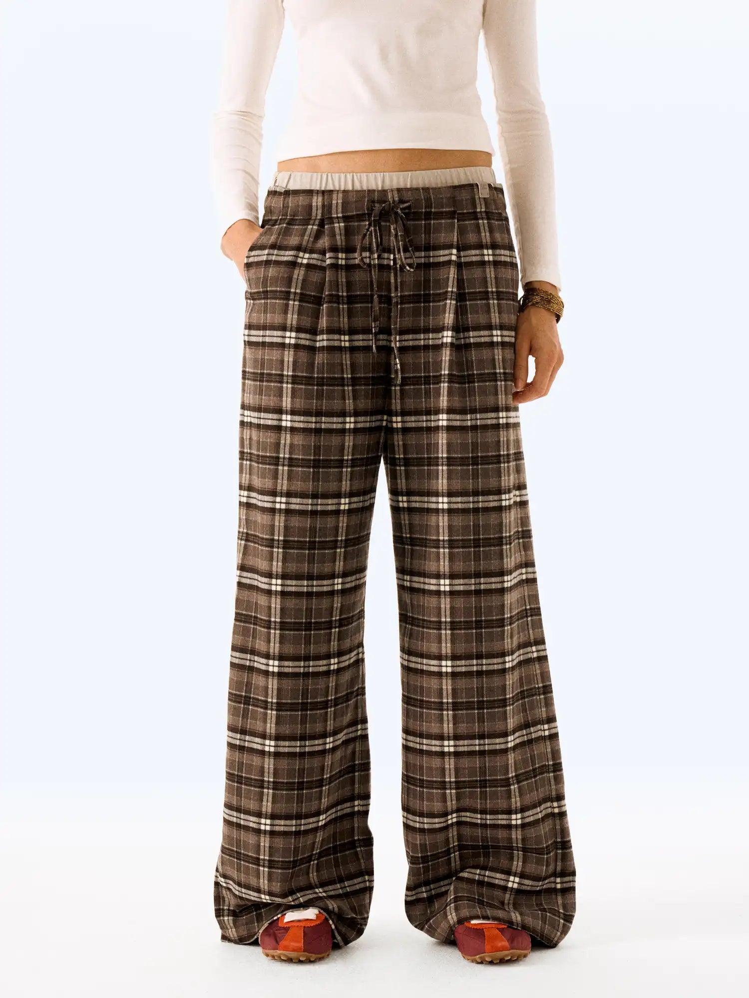 FirstFloor Plaid Casual Pants | Canton Collective