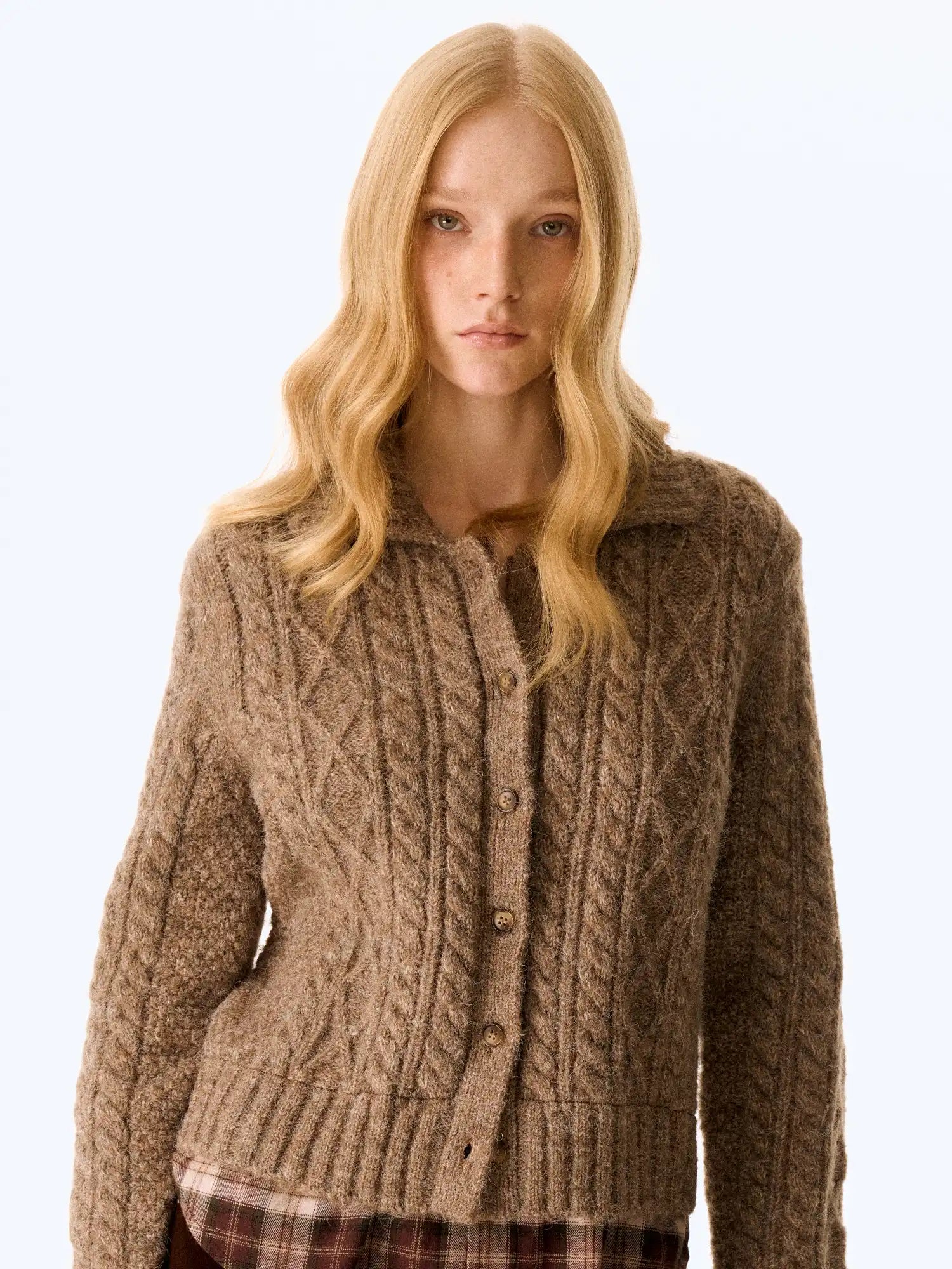 FIRST FLOOR Plaid Patchwork Cardigan | Canton Collective