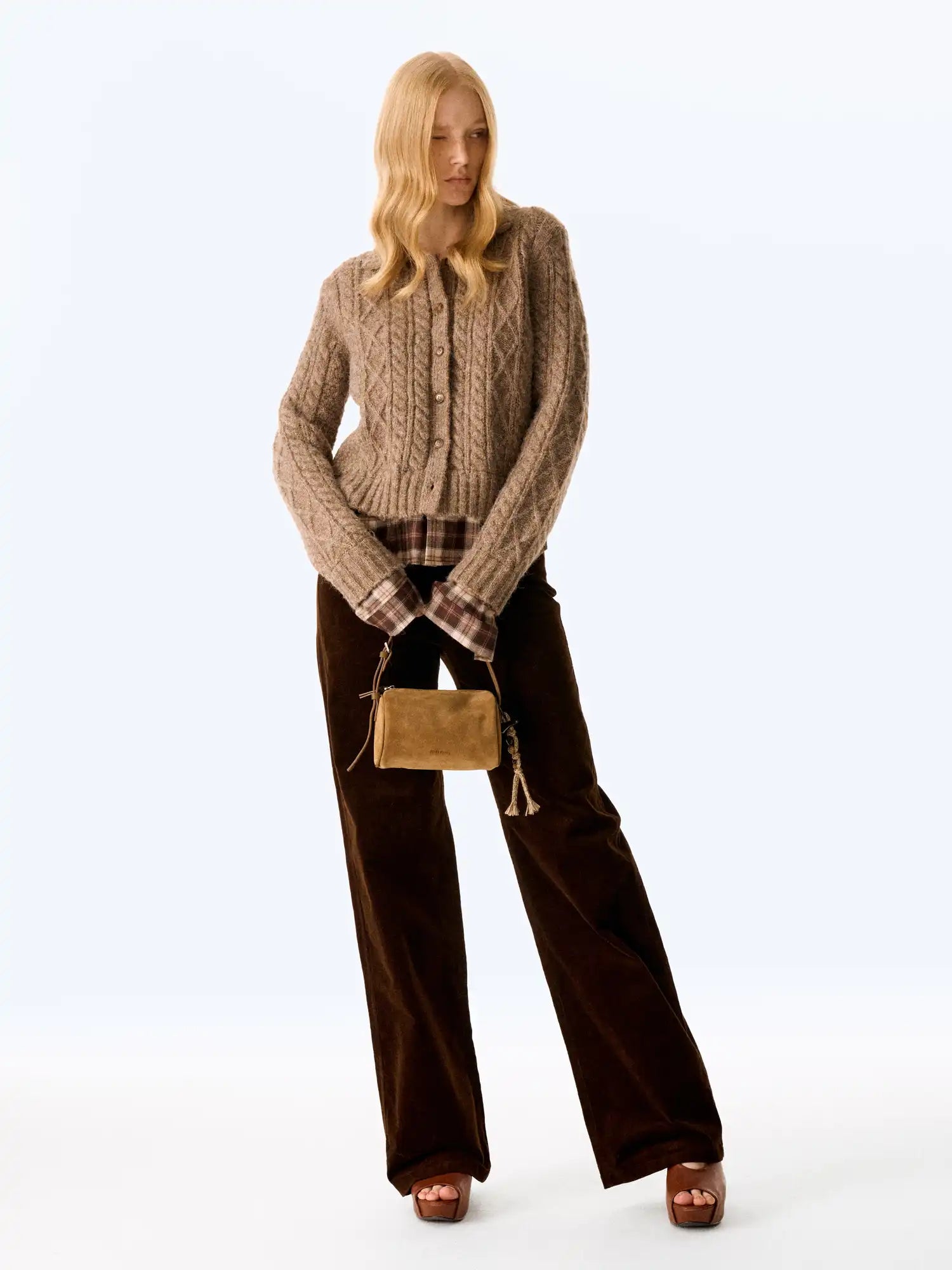 FIRST FLOOR Plaid Patchwork Cardigan | Canton Collective