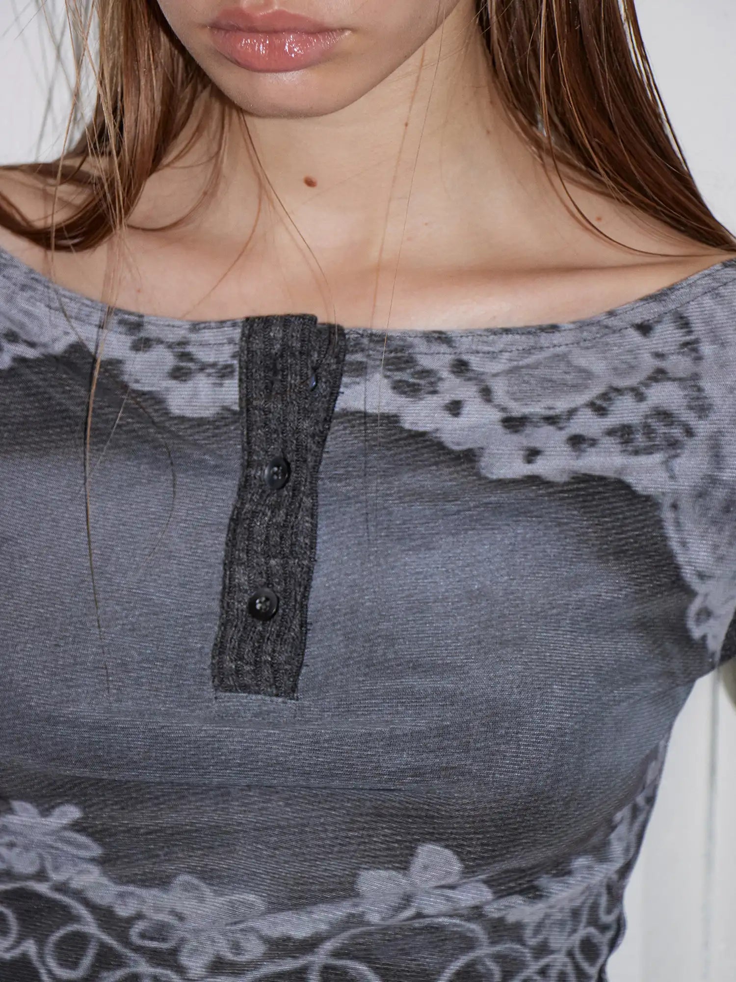 2th Desire Plaid & Portrait Patchwork Top | Canton Collective