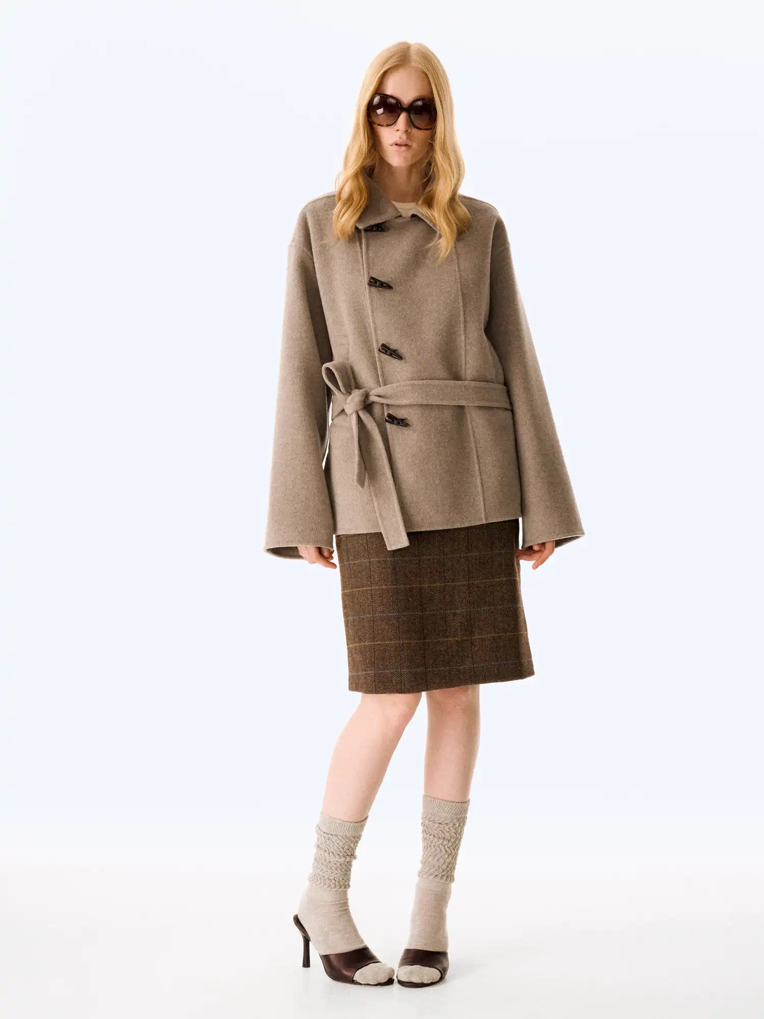 FirstFloor Plaid Slit Skirt | Canton Collective