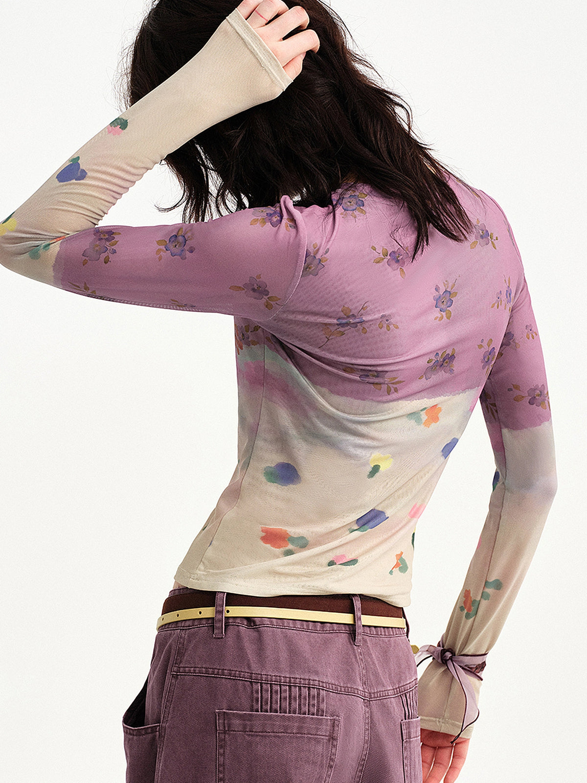 Outtheblue Plum Slim Fit Long Sleeve Top | Canton Collective
