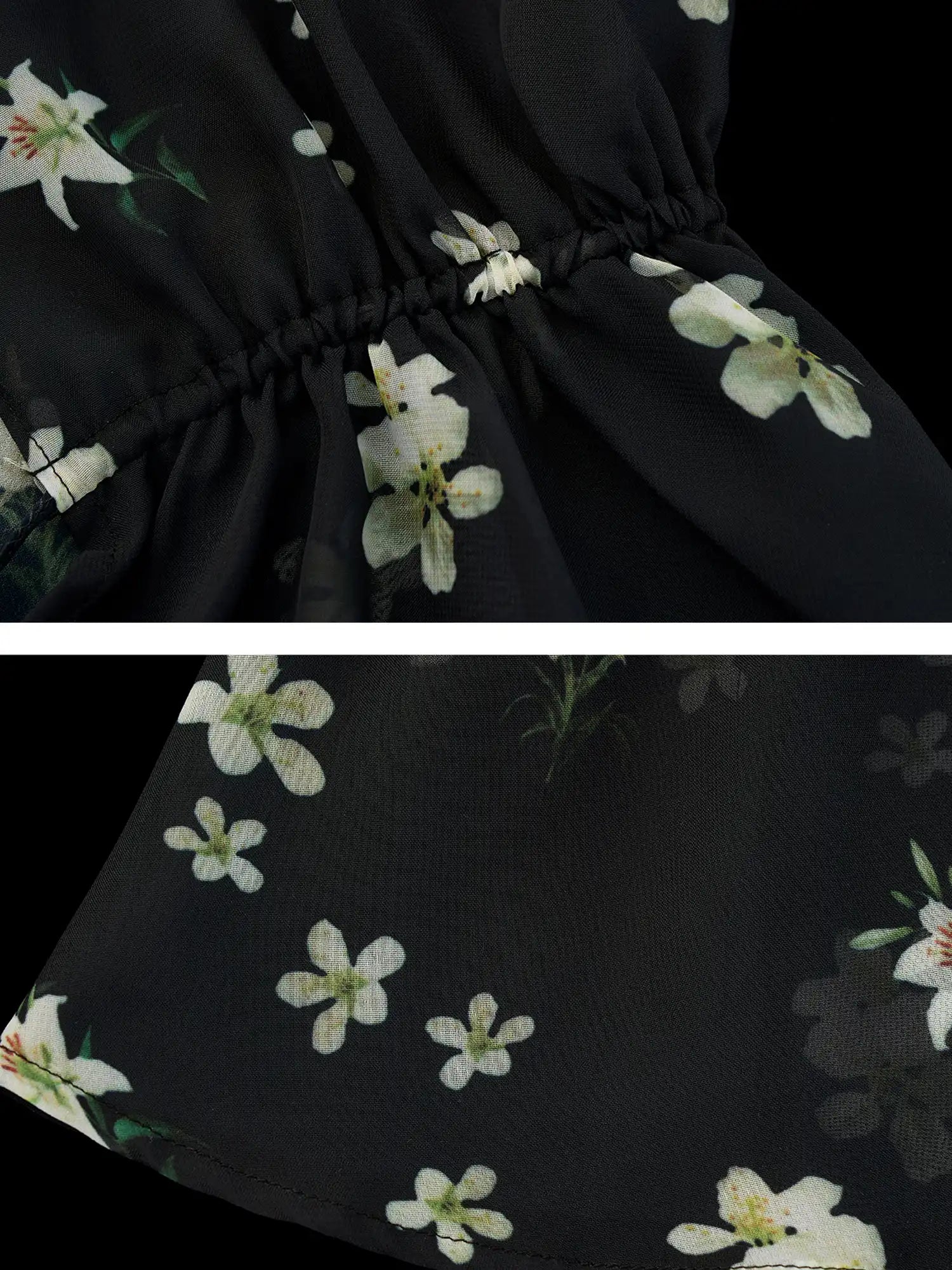 MAMC Plunging V-Neck Chiffon Halter Top | Canton Collective