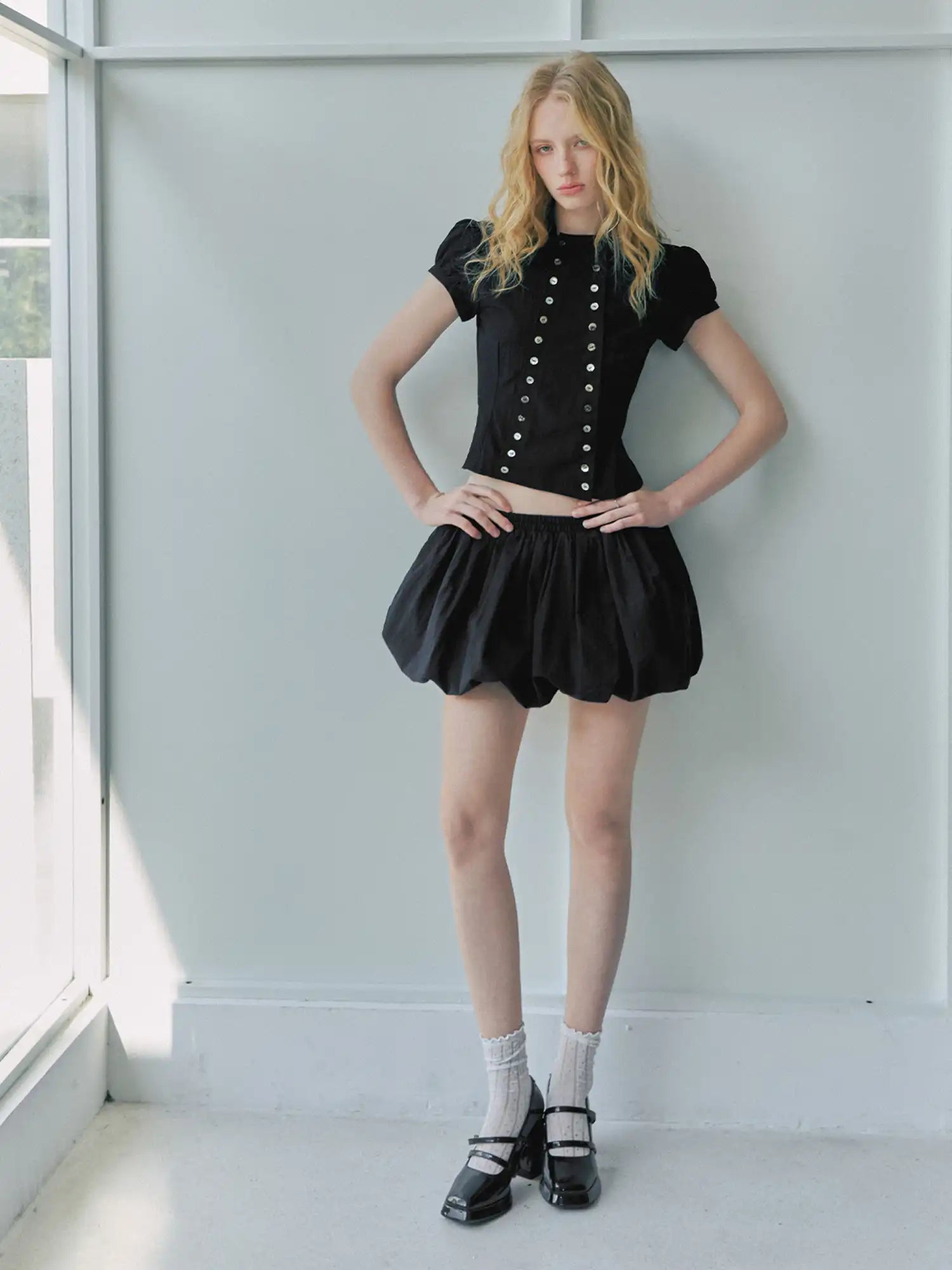 Deleteex Poet Ruffle Puff Sleeve Shirt | Canton Collective